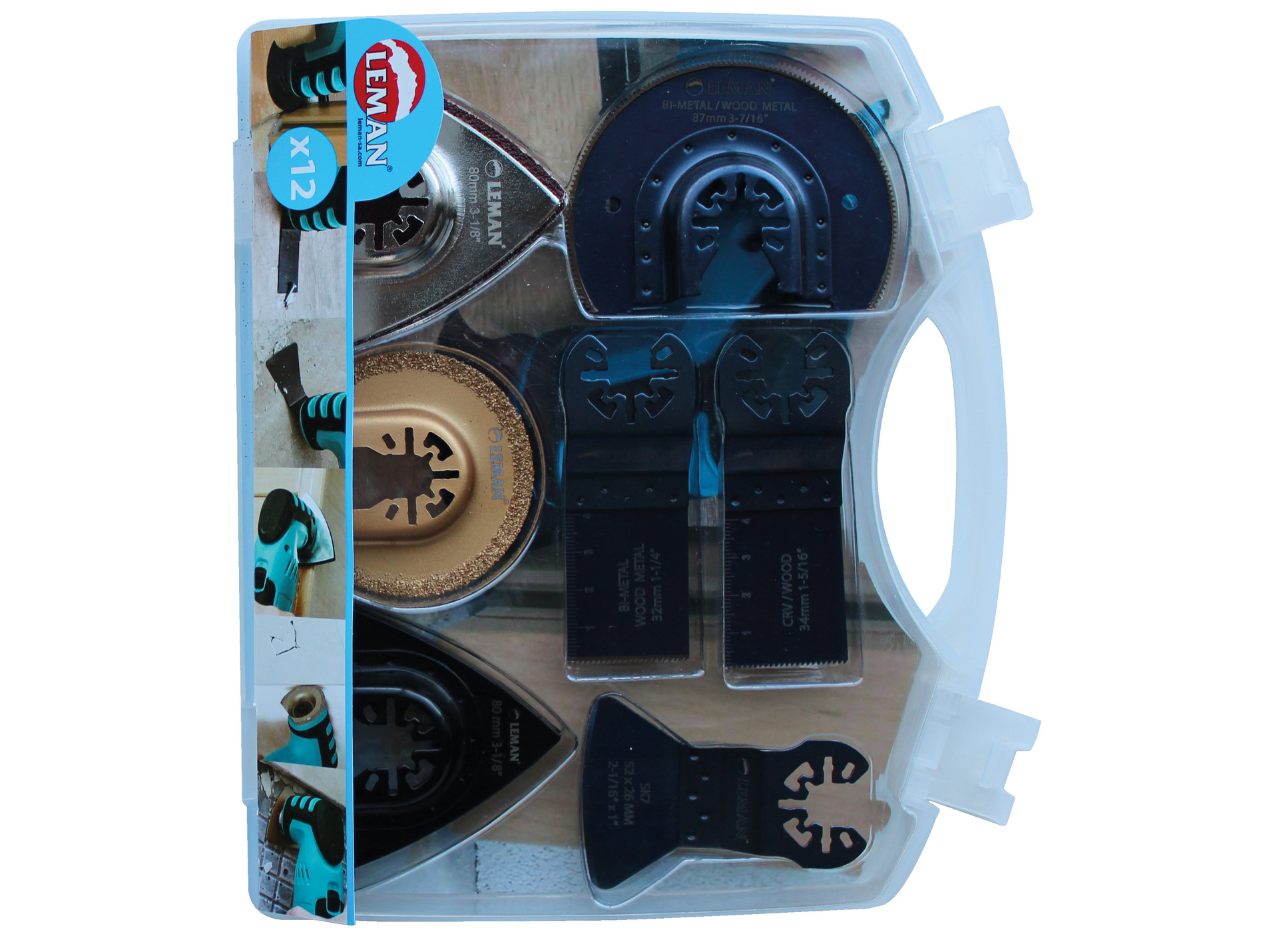 Coffret 12 accessoires multi-matériaux LEMAN