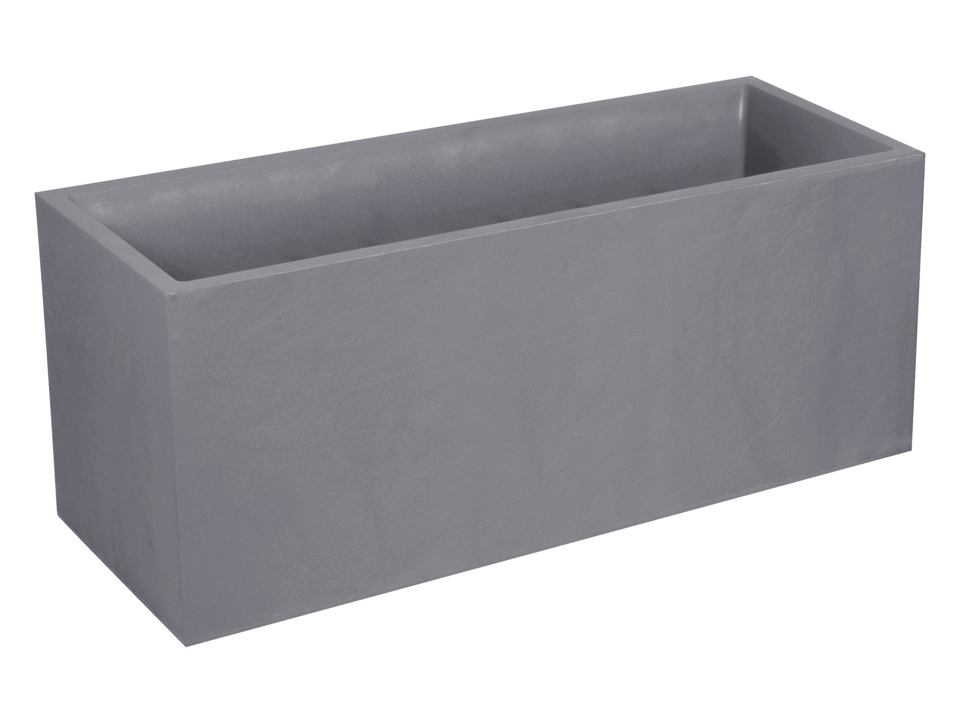 Jardinière EDA Volcania 100cm 97,6L Gris galet