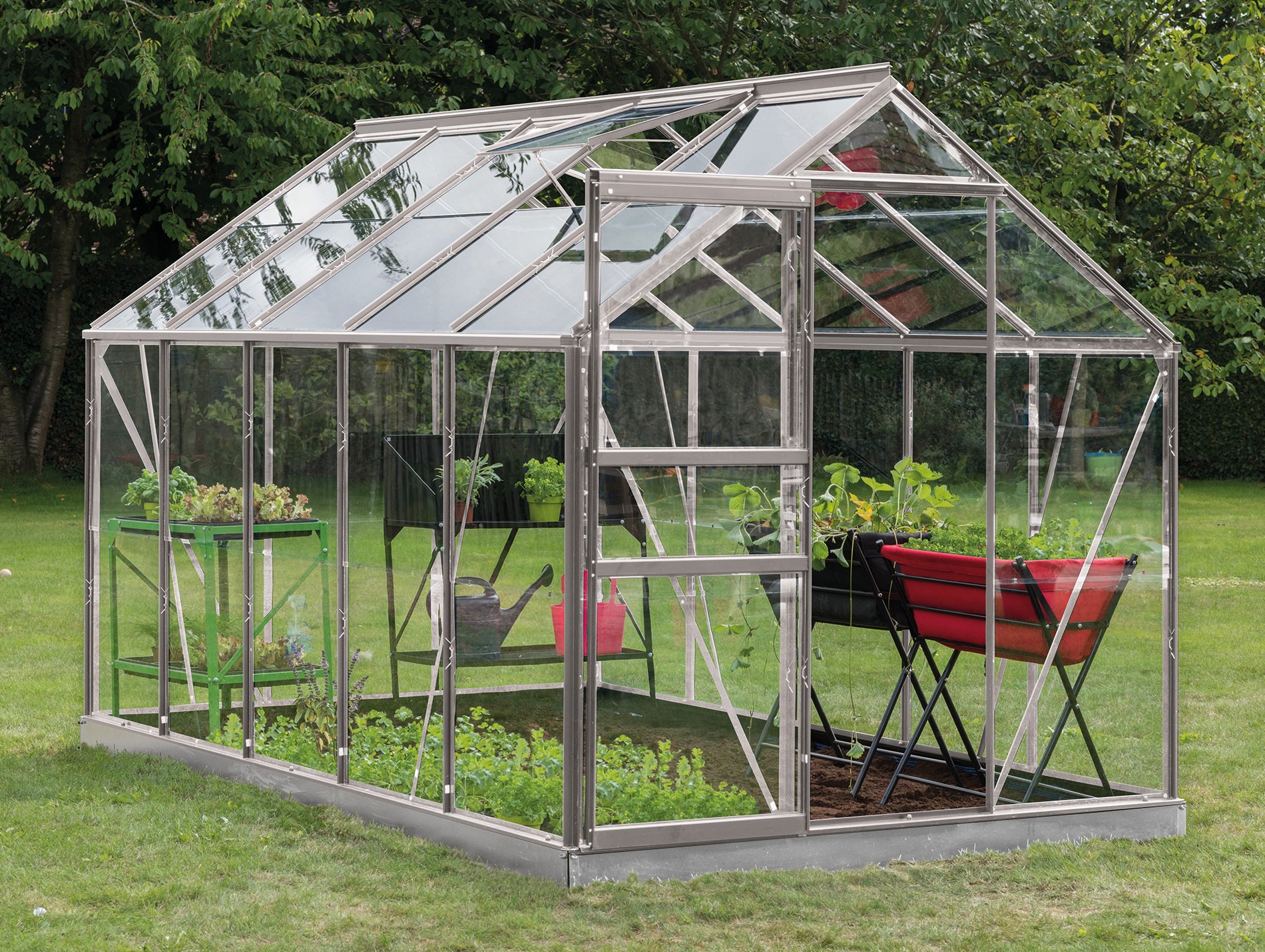 Serre Introgrow Lily 6,2mÂ² verre securit - laqué