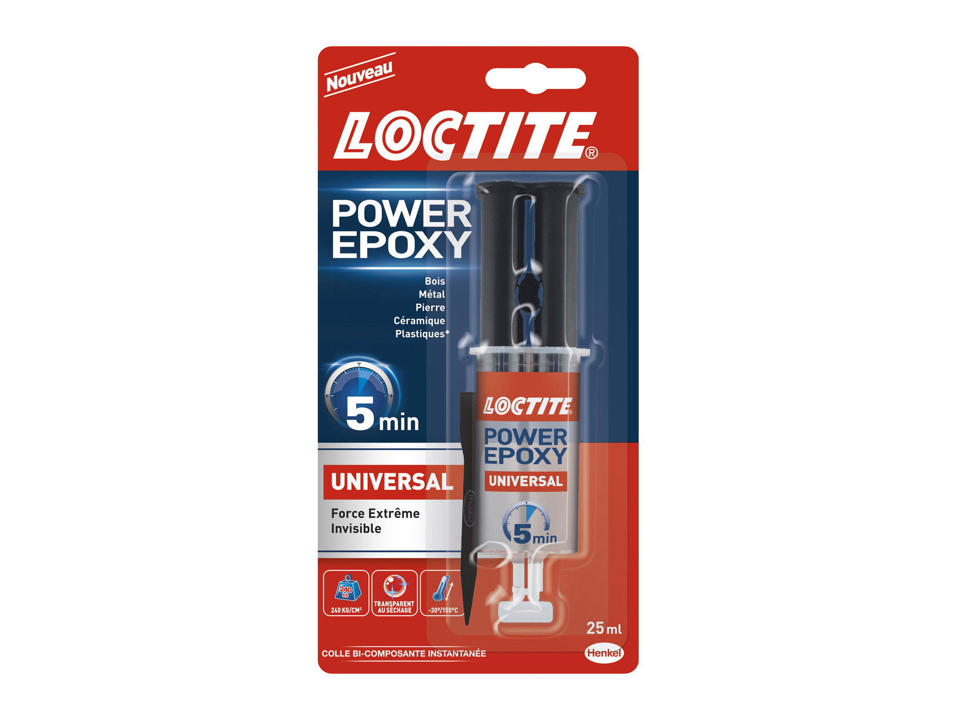 Colle LOCTITE Power epoxy universal invisible 25ml
