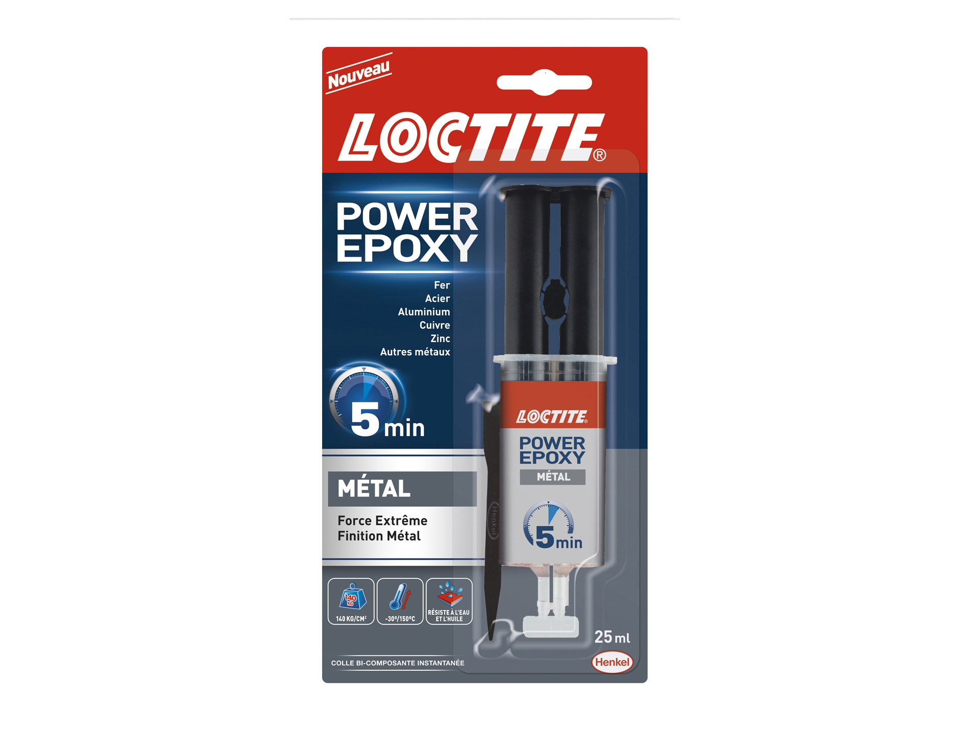 Colle LOCTITE Power epoxy pour métal 25ml