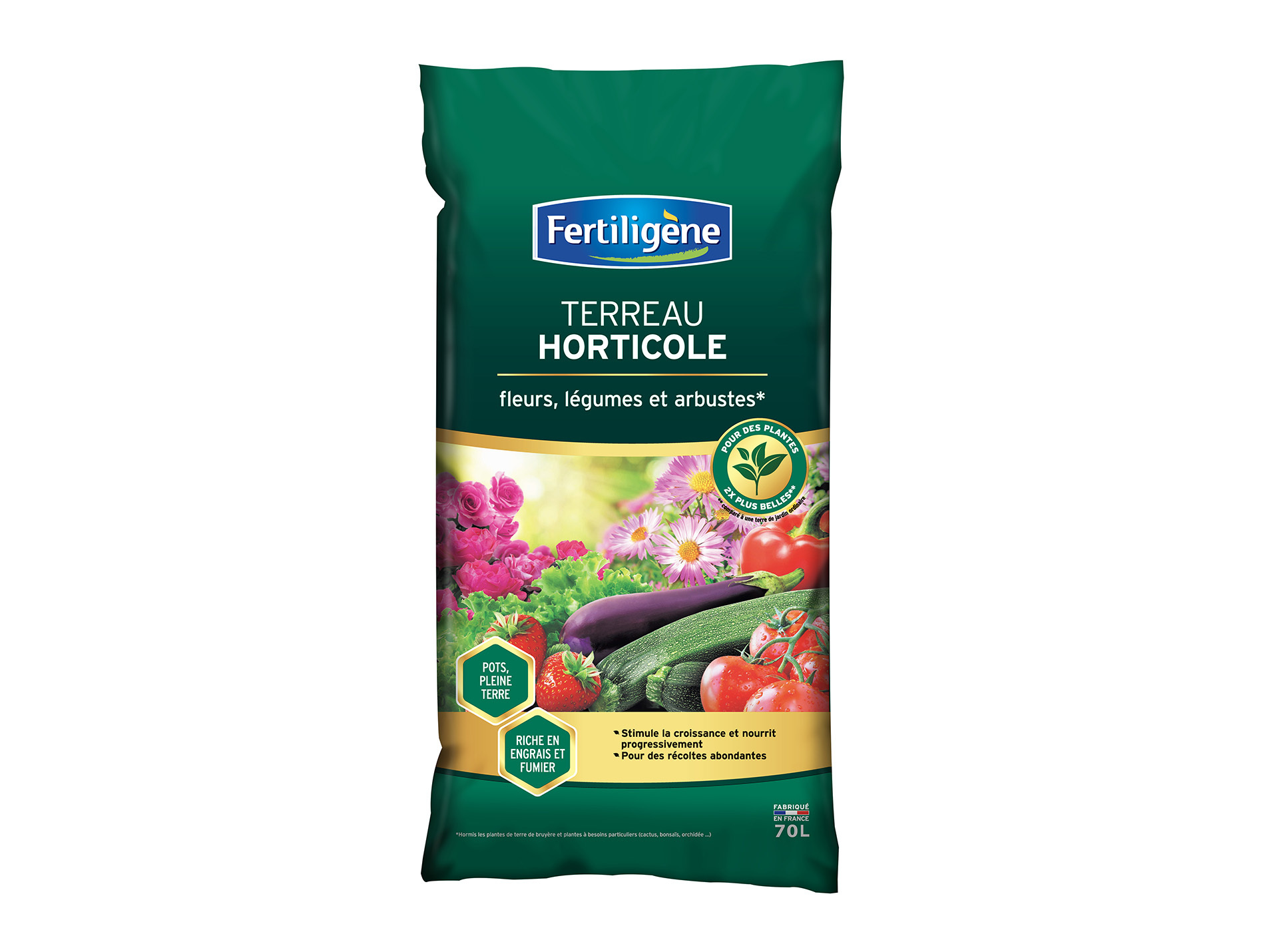 Terreau horticole FERTILIGENE 70L
