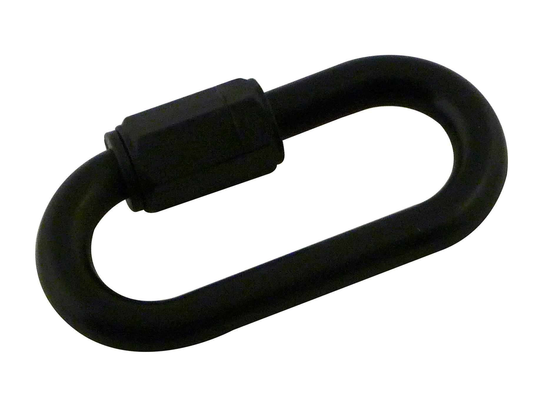 Maillon à visser plastique pour chaines ø8 noir/jaune
