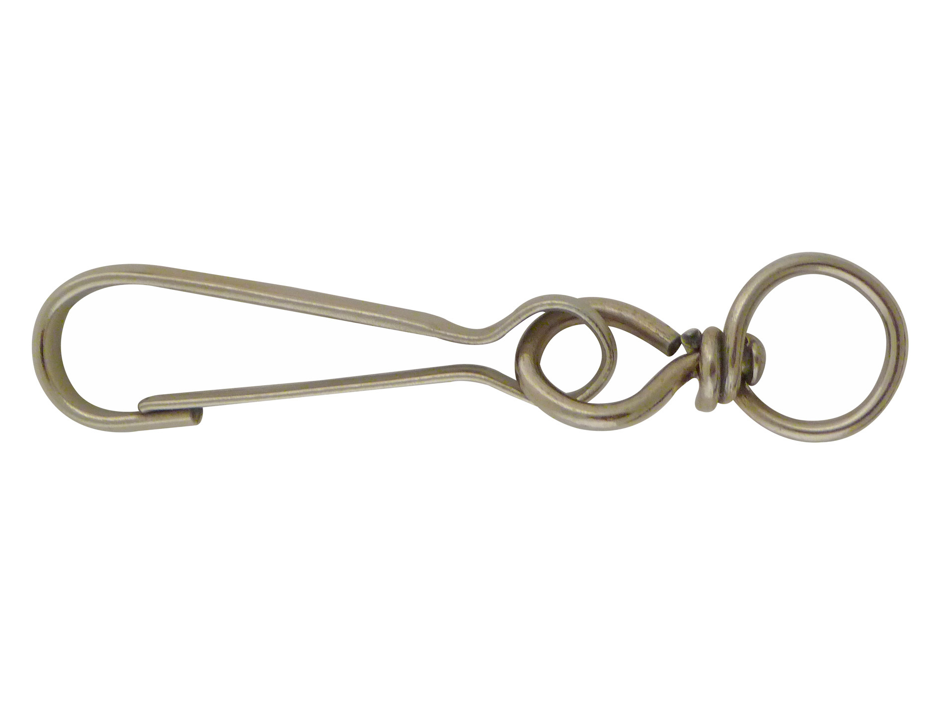 Mousqueton simplex à touret acier zingué 100mm