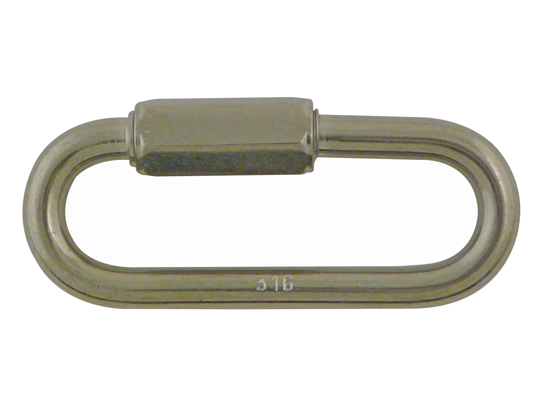 Maillon à visser grande ouverture inox AISI 316 ø4mm x2