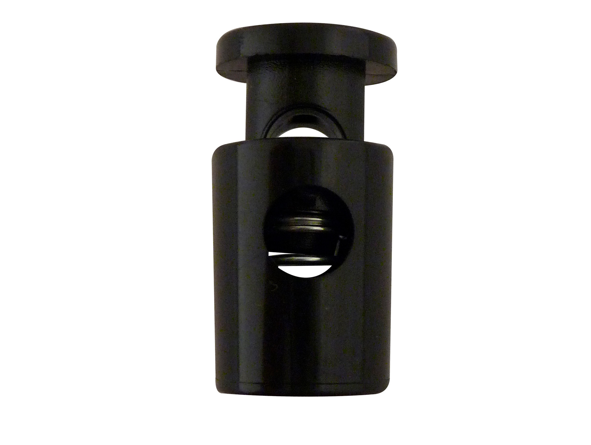 Serre cordon ovale polyamide noir Ø4 x4