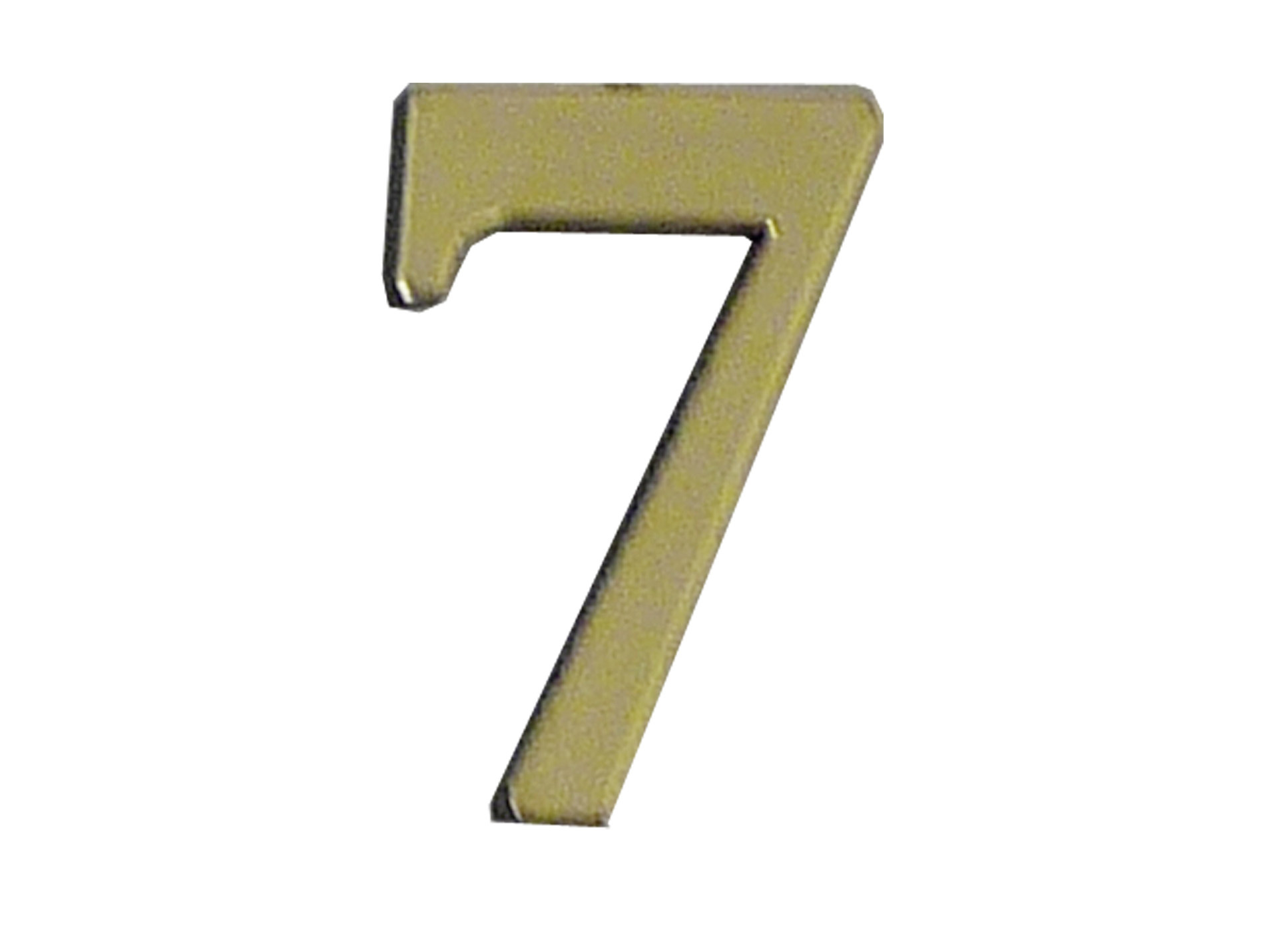 Chiffre adhésif plastique doré n°7 H.40mm