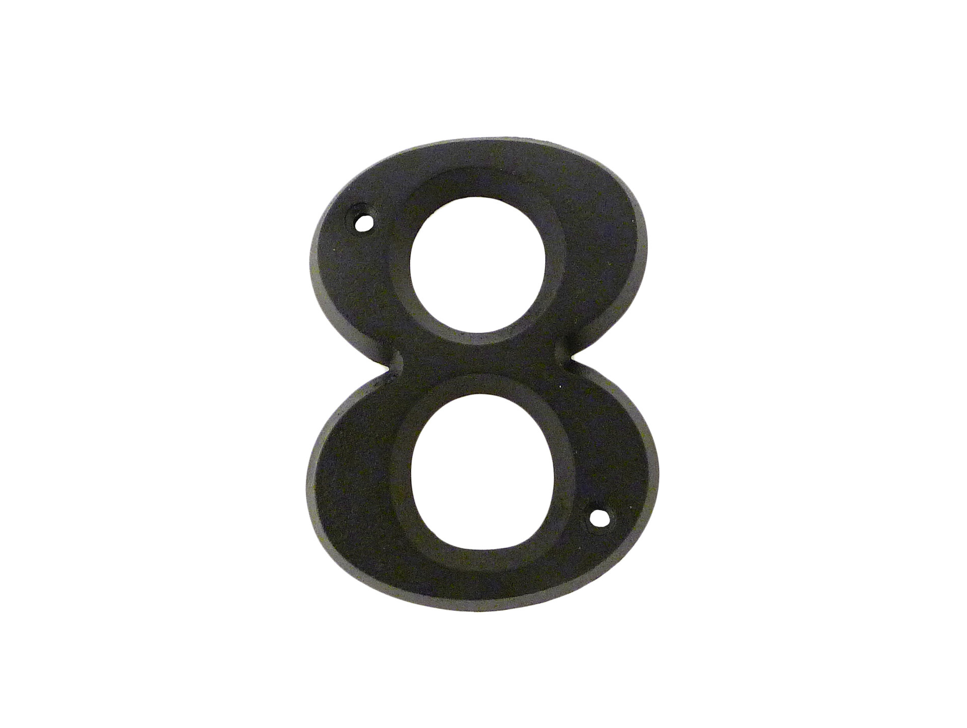 Chiffre de rue zamak noir n°8 H.80