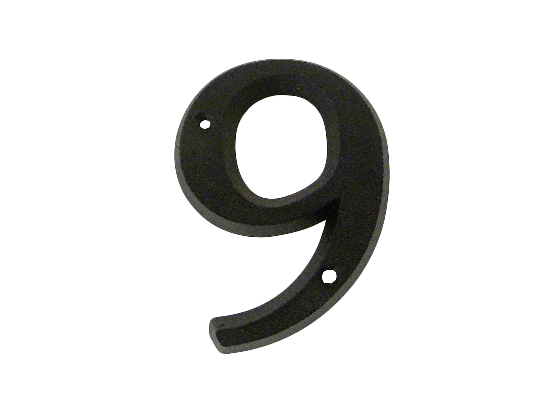 Chiffre de rue zamak noir n°9 H.80