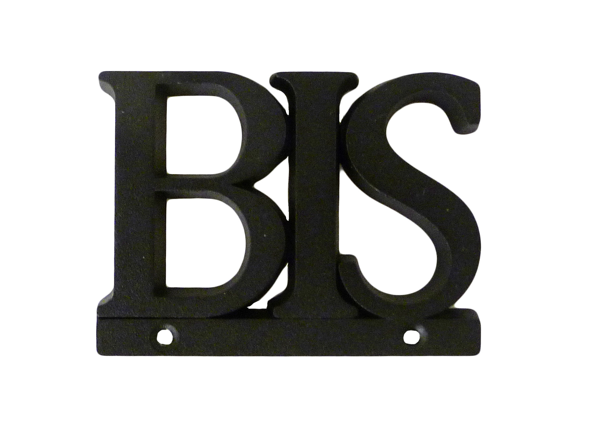 Chiffre de rue zamak noir bis H.80