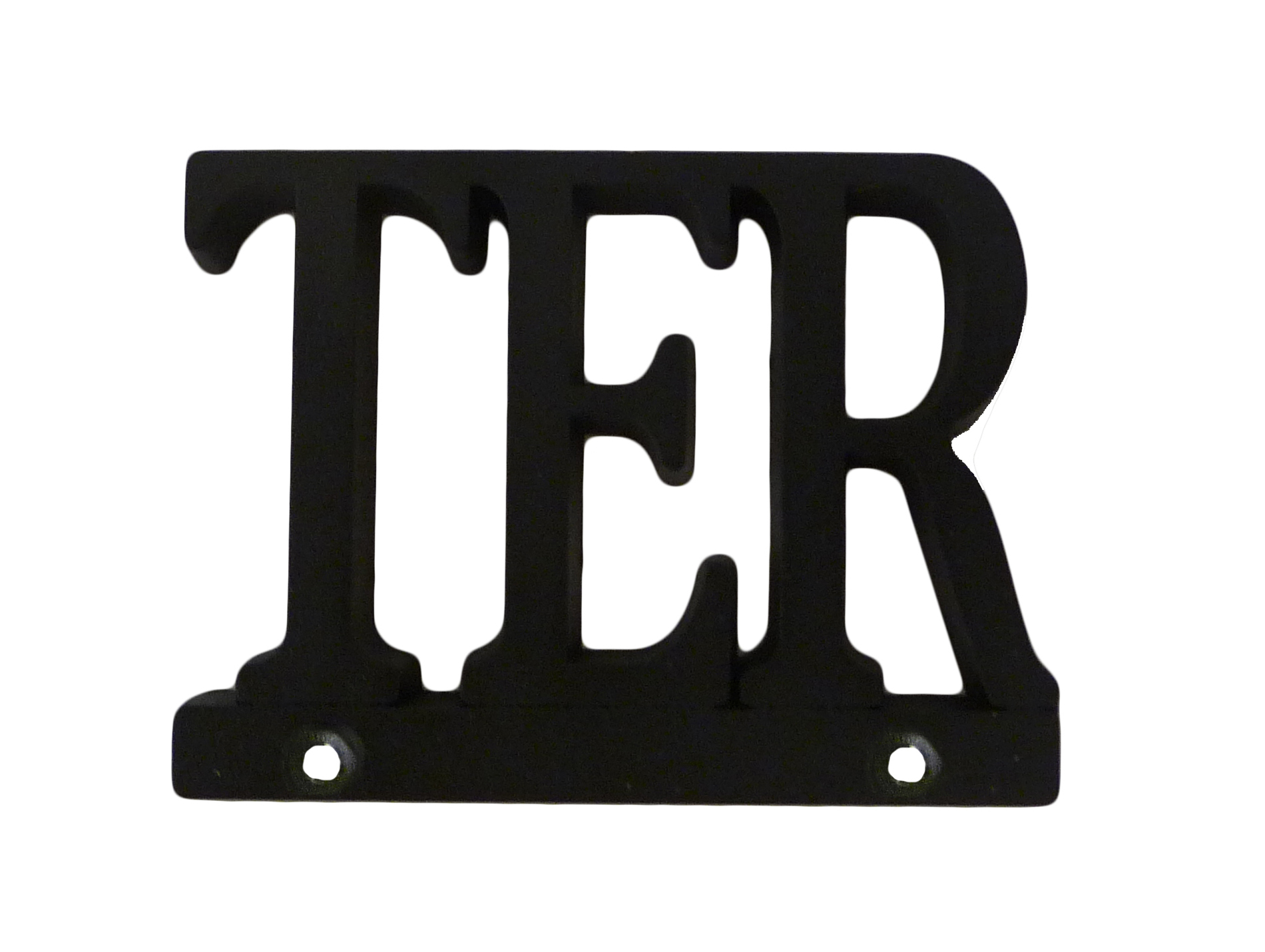 Chiffre de rue zamak noir ter