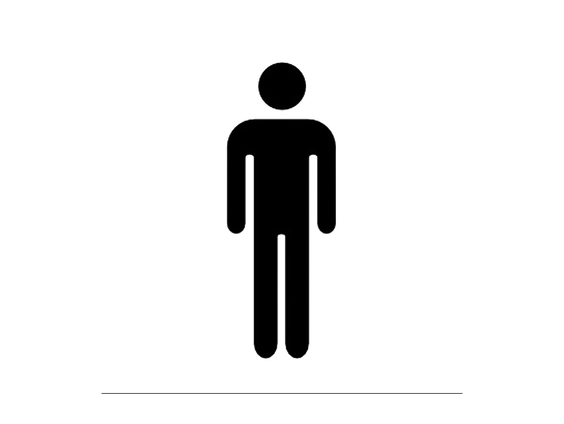 Sticker Toilettes hommes