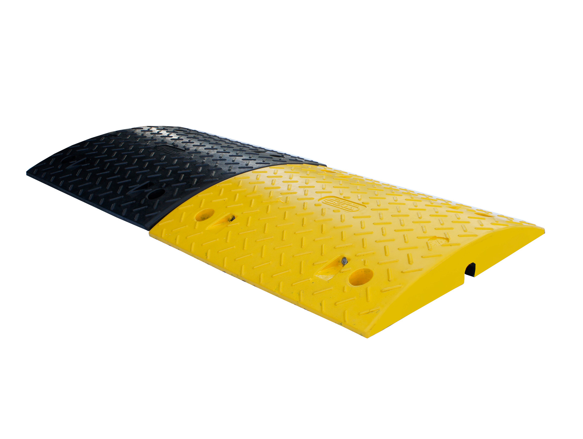 Ralentisseurs noir et jaune H.60mm x2