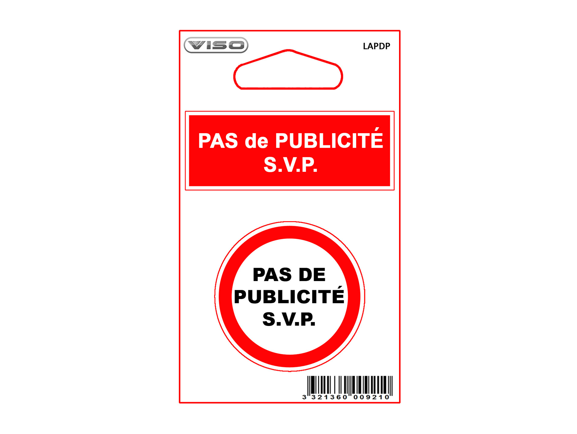 Adhésif pas de publicité SVP