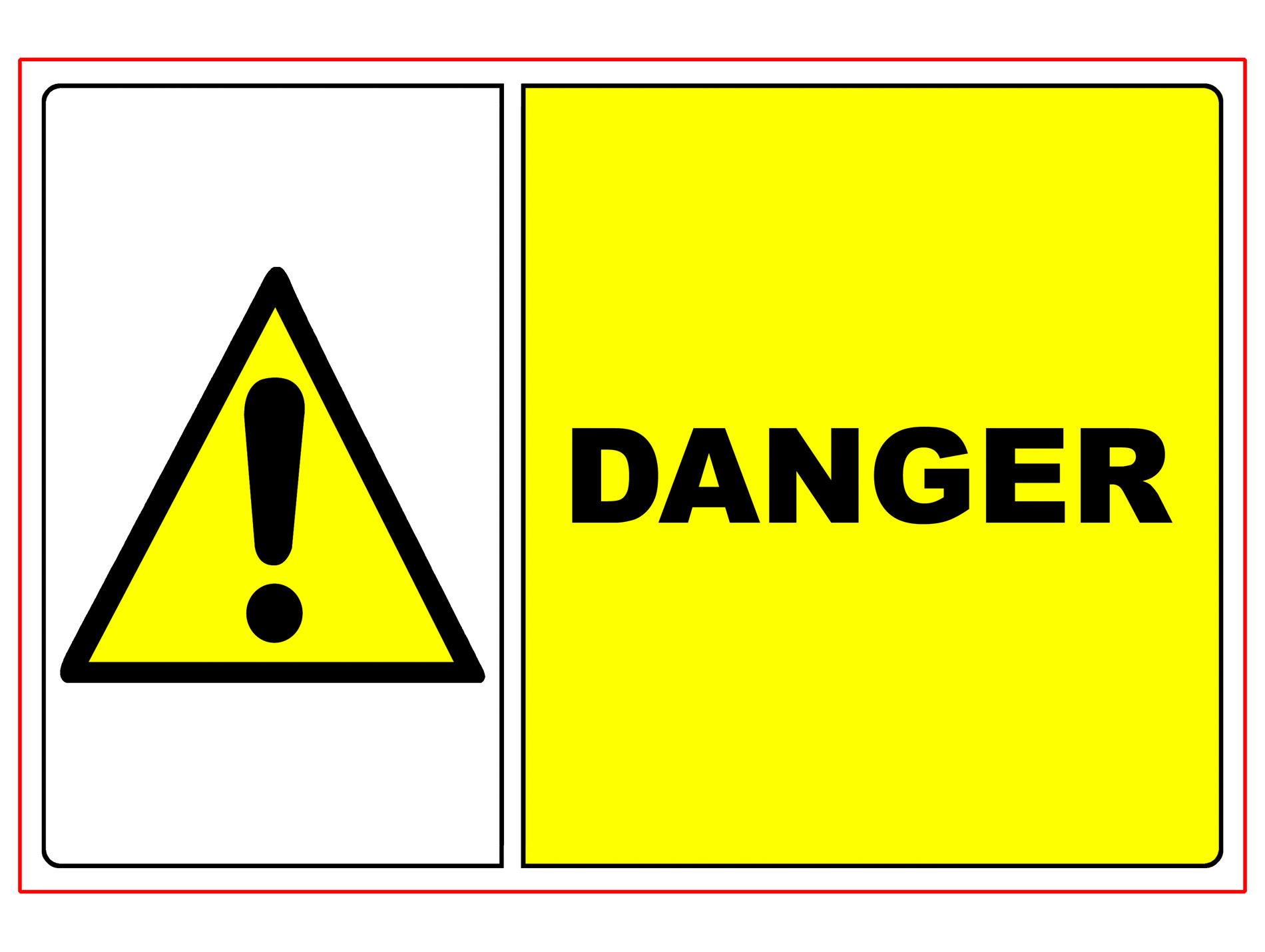 Panneau Danger 280x190mm