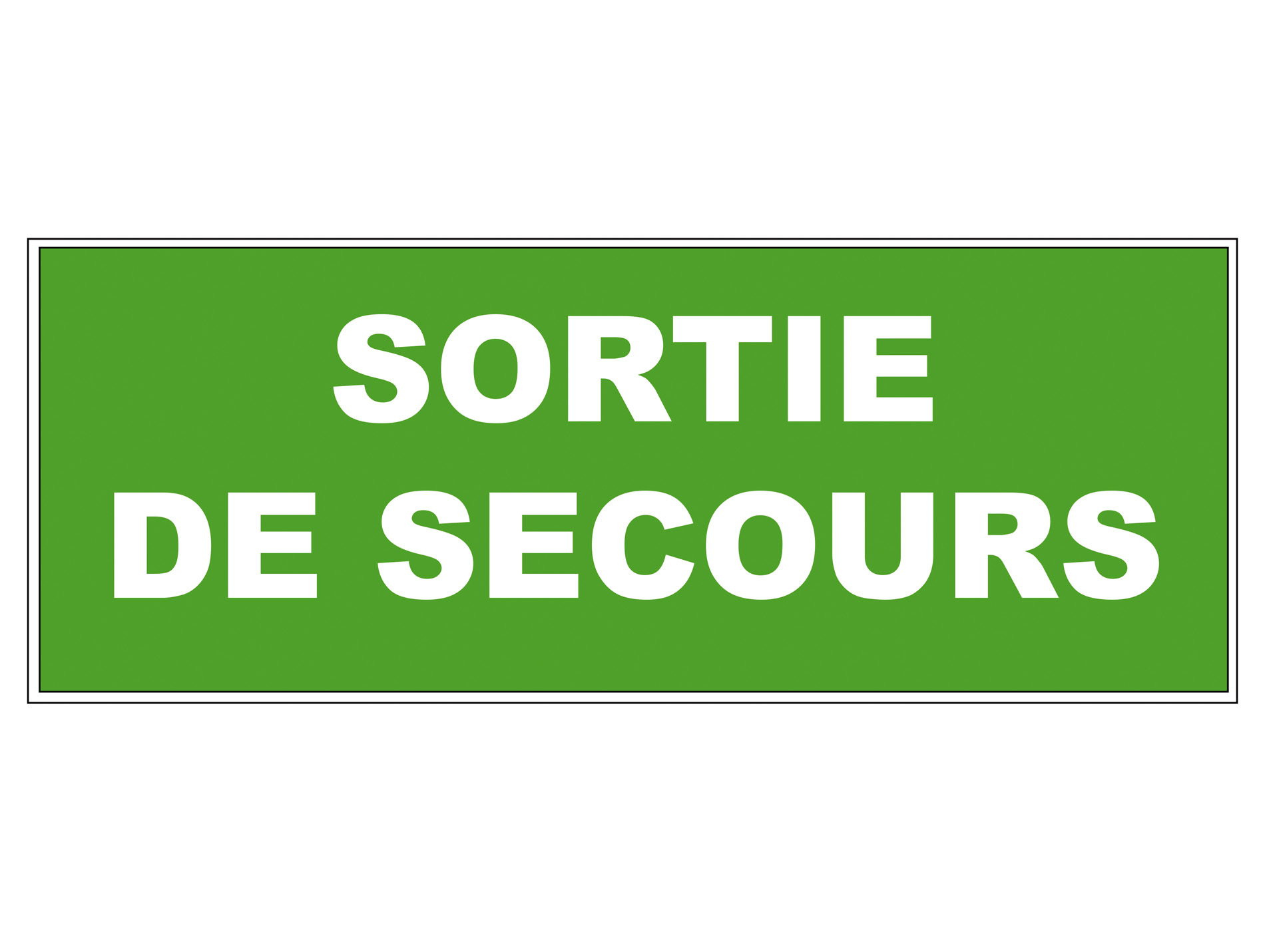 Panneau Sortie de secours 320x120mm