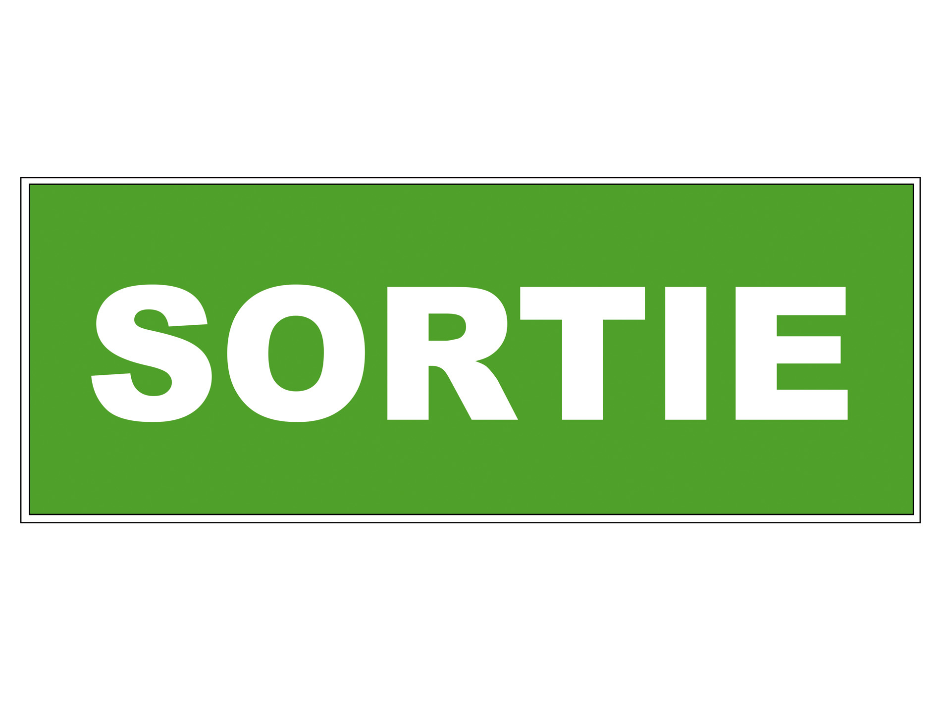 Panneau Sortie 320x120mm