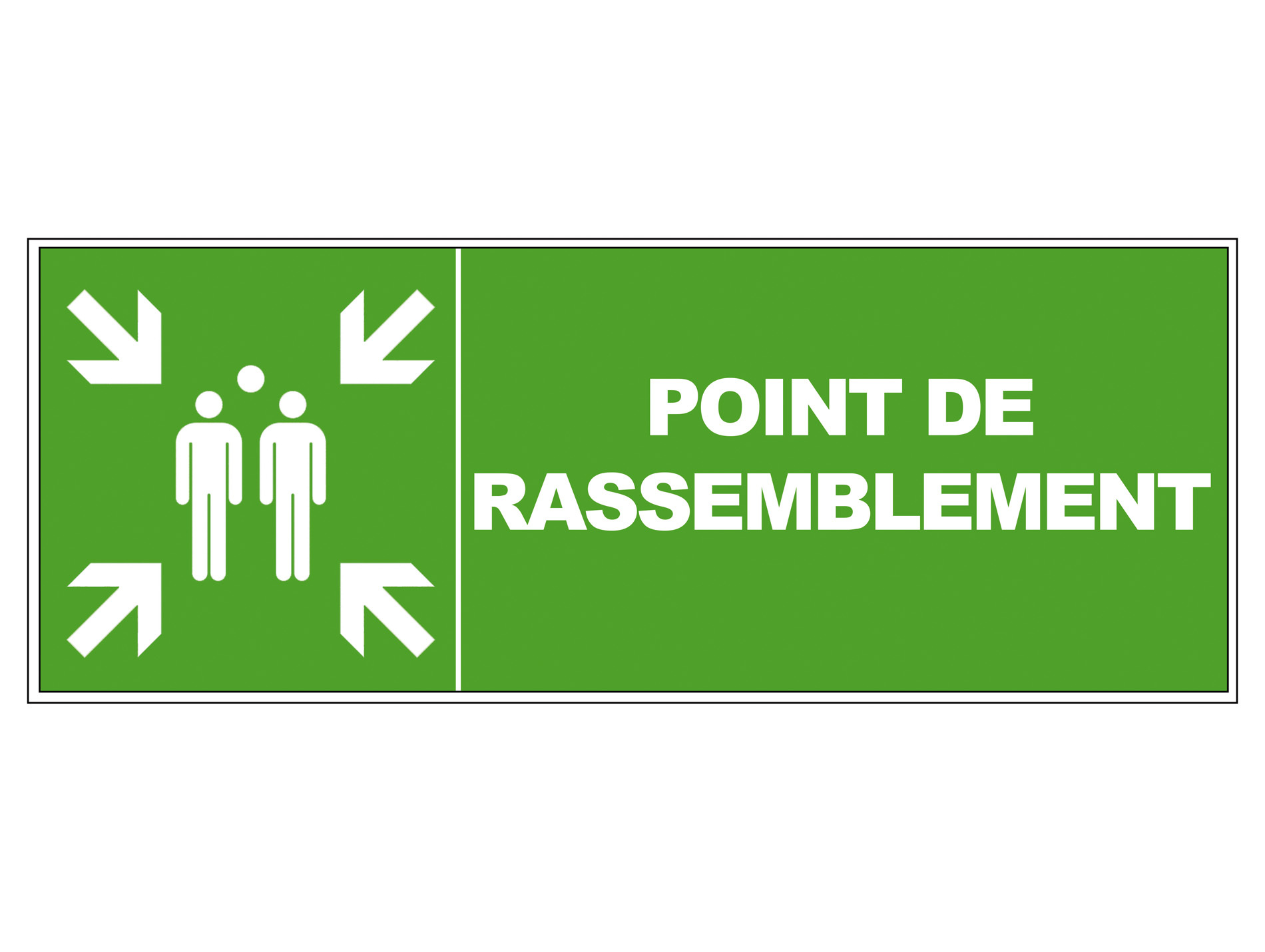 Panneau Point de rassemblement 320x120mm
