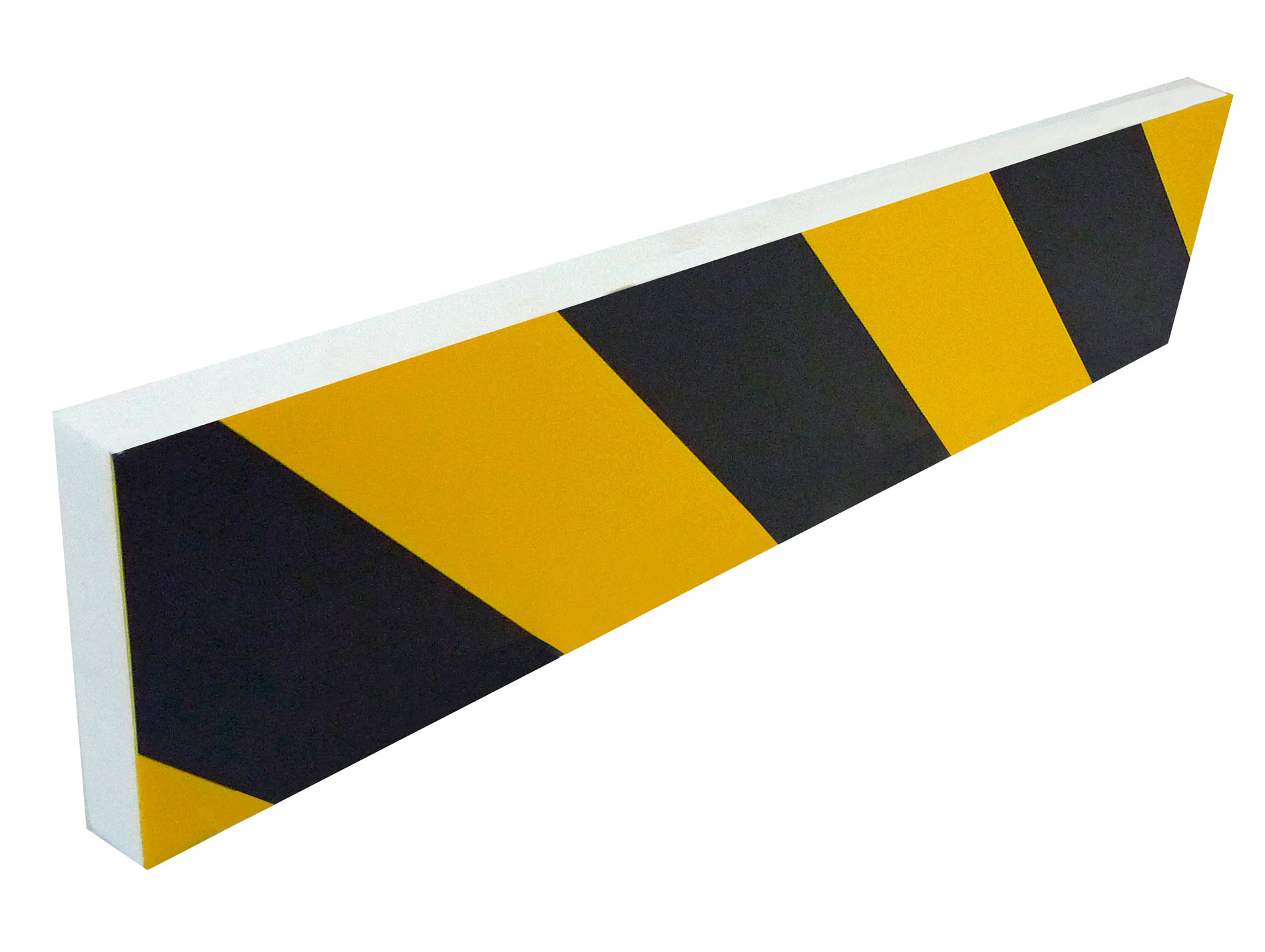 Protection droite rigide mousse noir/jaune x2