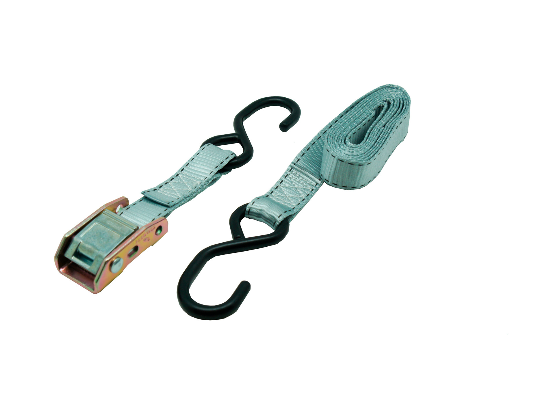 2 sangles boucle autobloquante avec 2 crochets 500kg 5m