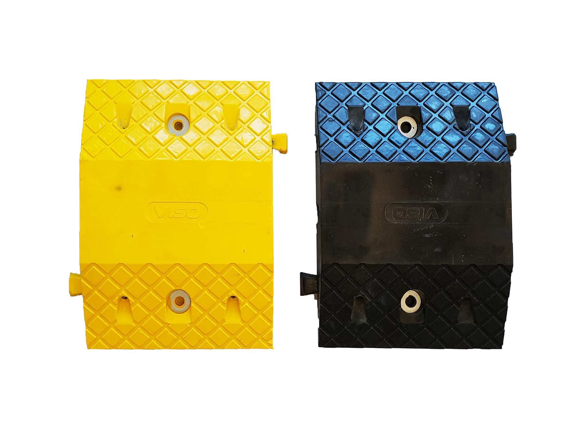 Ralentisseurs modulables noir et jaune H.50mm x2