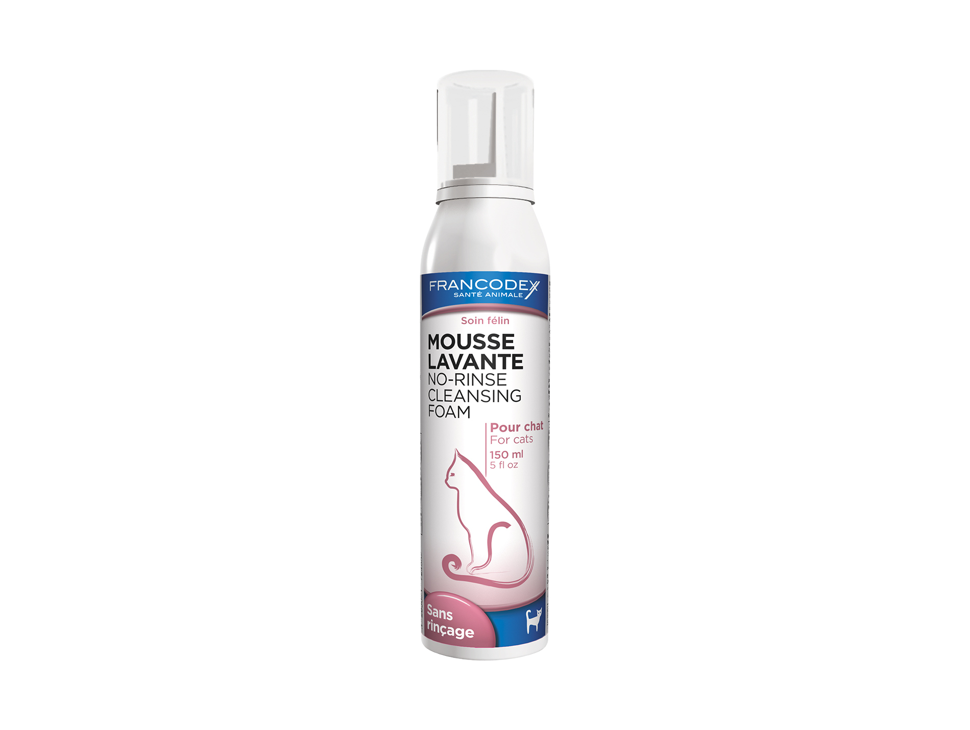 Mousse lavante pour chat 150ml