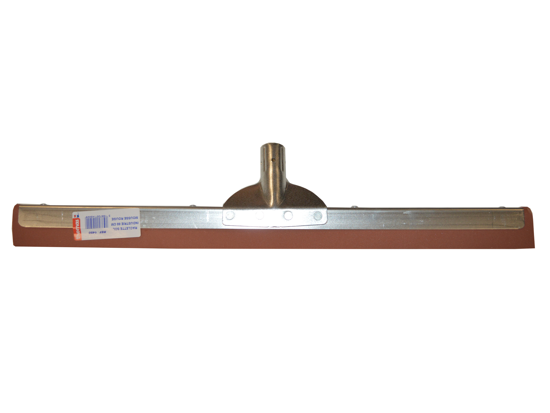 Raclette sol métal industrie rouge 55cm