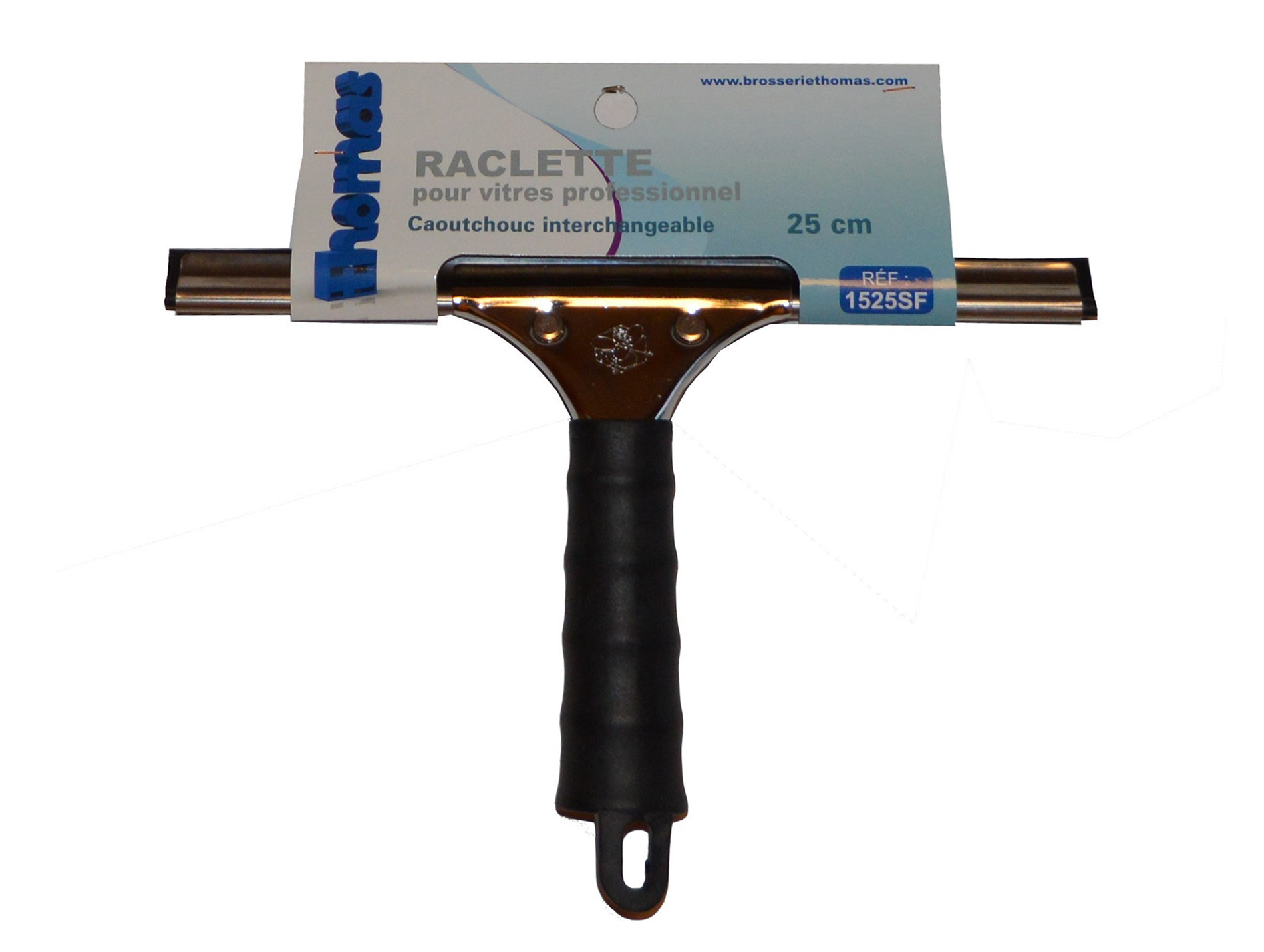 Raclette à vitre en inox 25cm