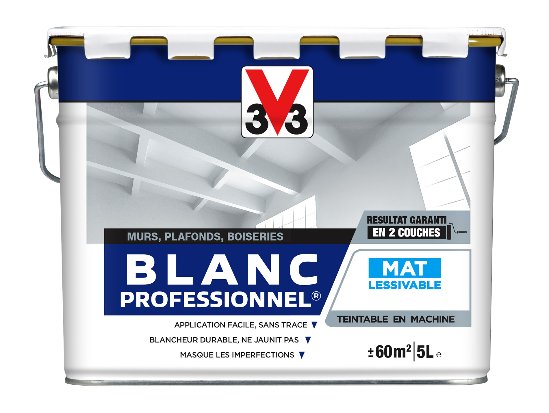 Peinture intérieure V33 Professionnel blanc mat 5L
