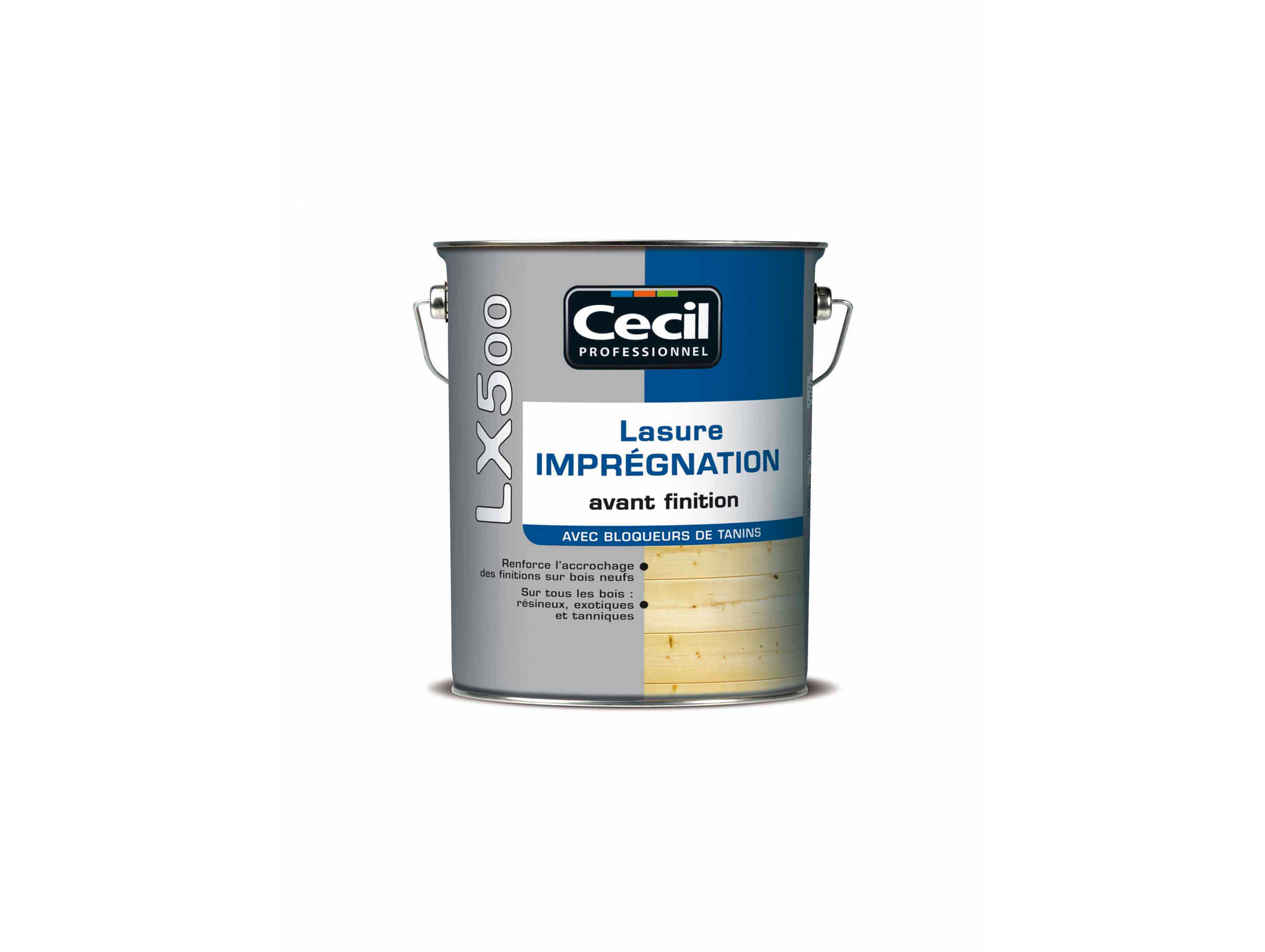 Lasure d'imprégnation CECILPRO LX500 Chêne ancien 3L