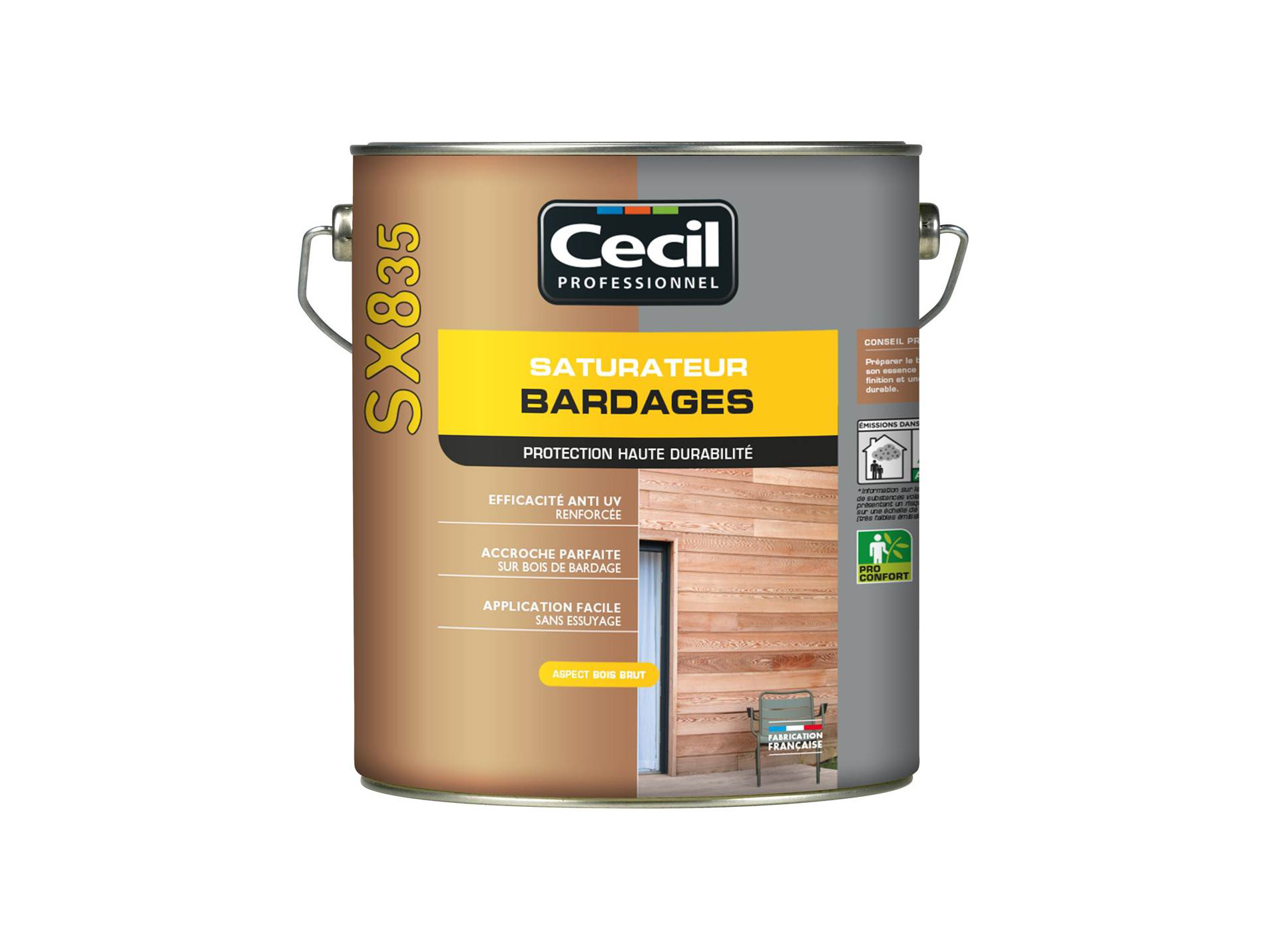 Saturateur bardage CECILPRO SX 835 naturel 5L
