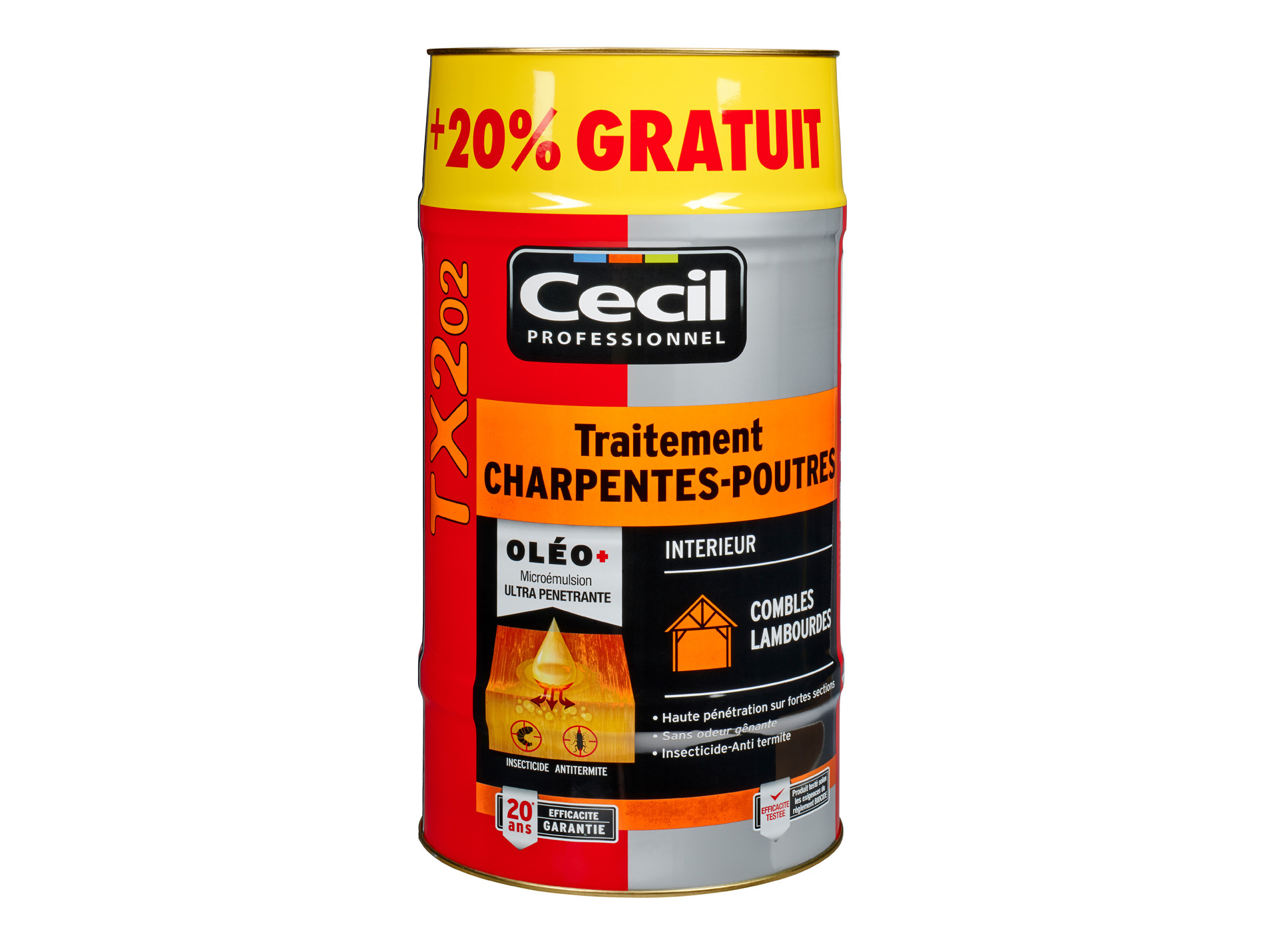 Traitement bois CECIL PRO TX202 30L