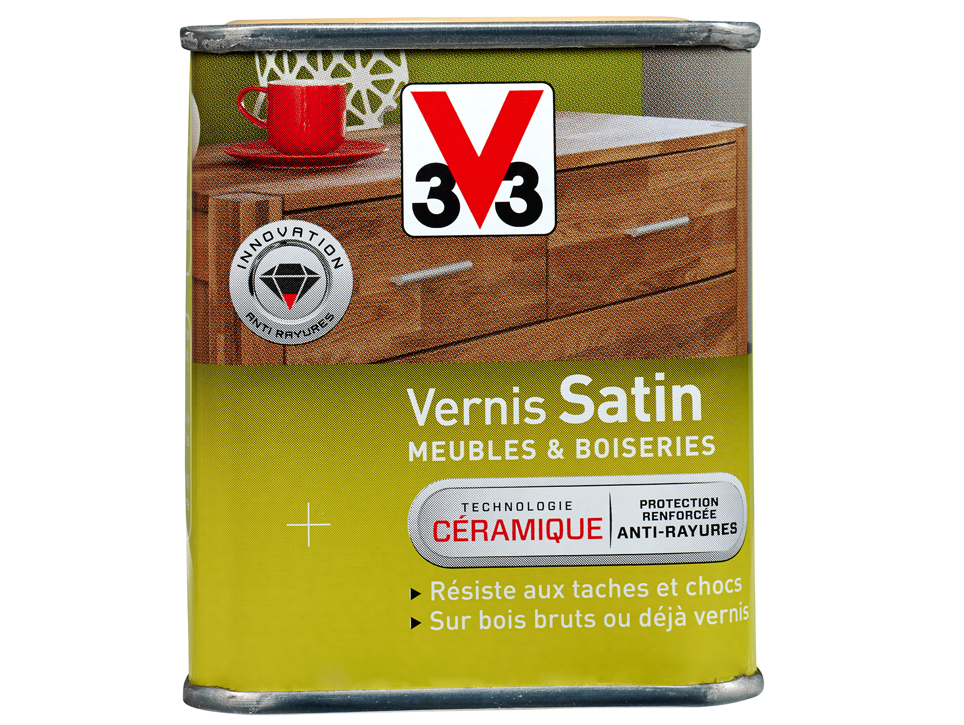 Vernis V33 Meubles & Boiseries 250ml Chêne clair satin 250ml