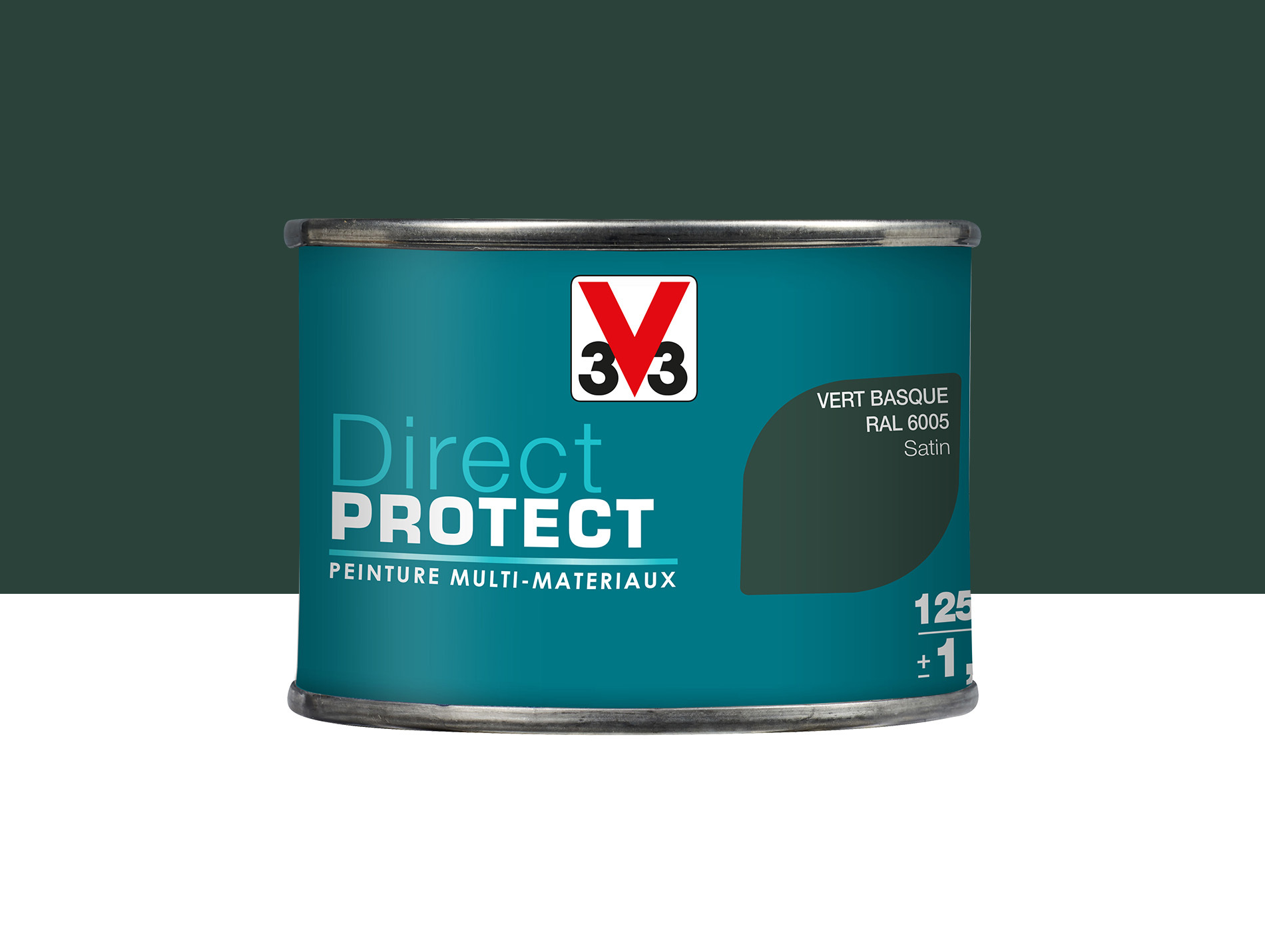 Peinture ext V33 Direct Protect Satiné Vert Basque 125ml