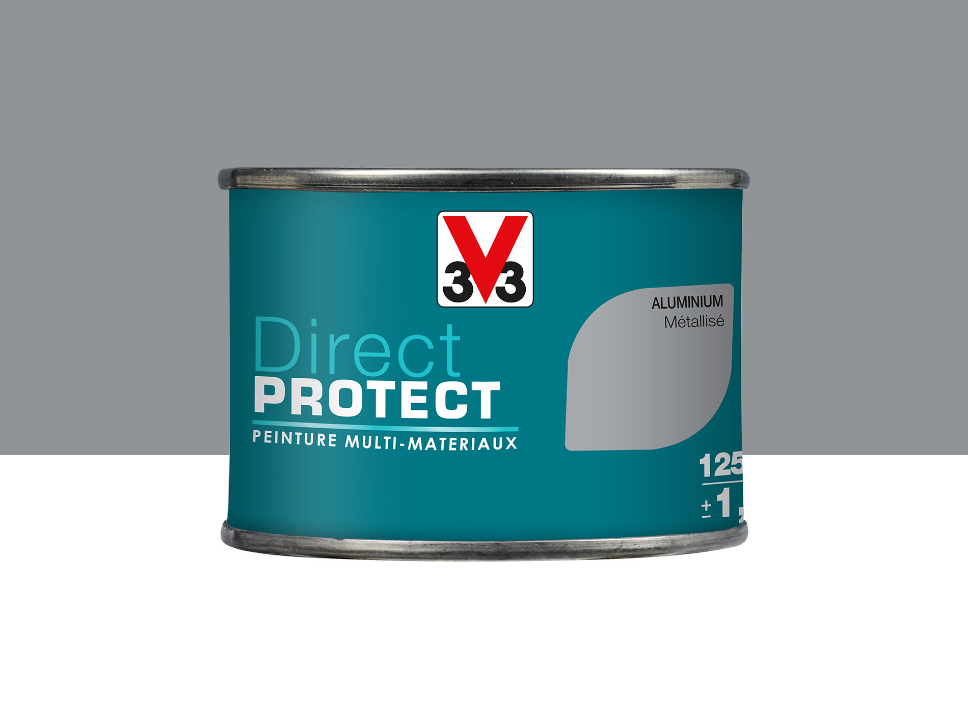 Peinture ext V33 Direct Protect Métallisé Alu 125ml