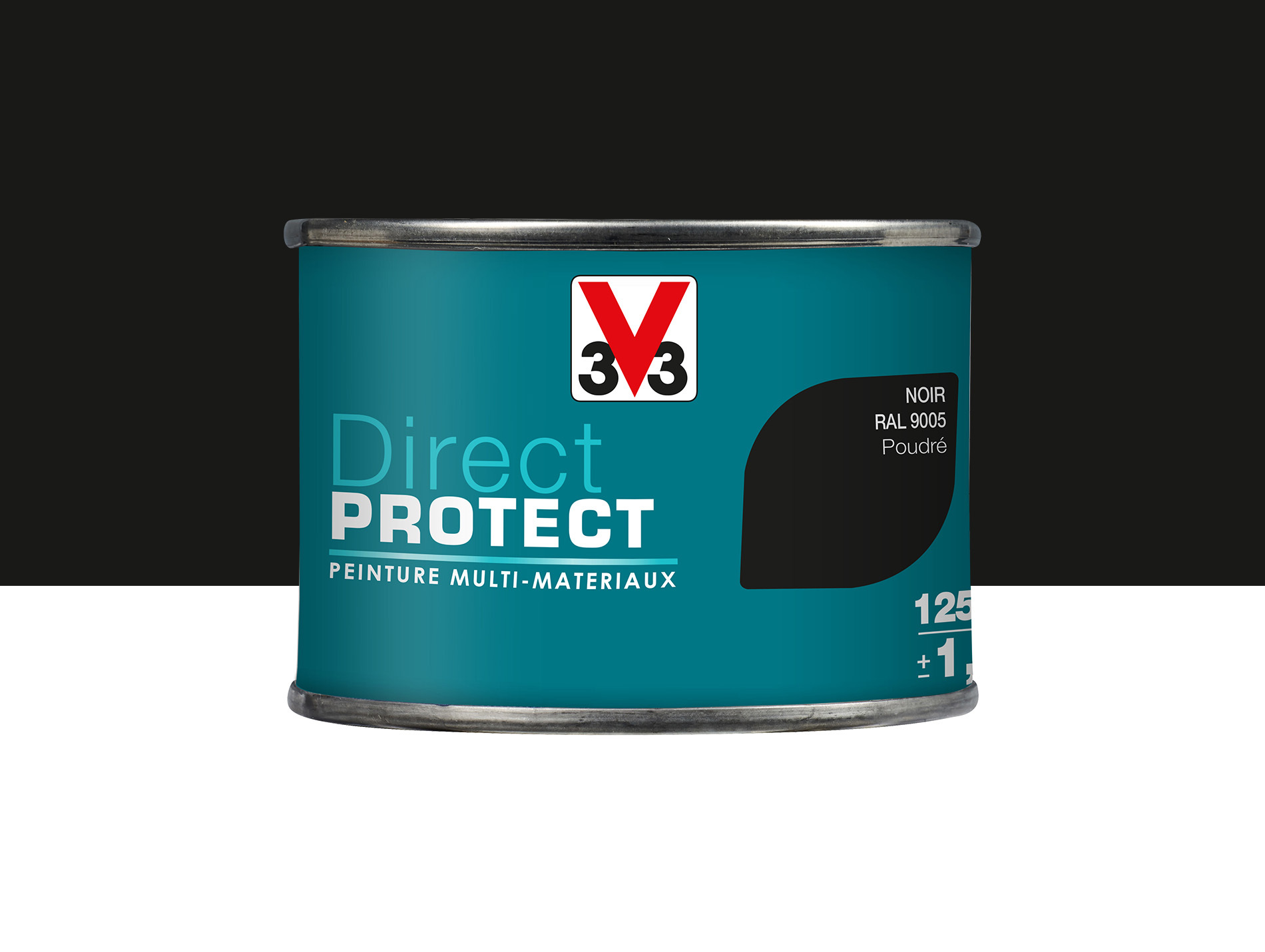 Peinture ext V33 Direct Protect Poudré Noir 125ml