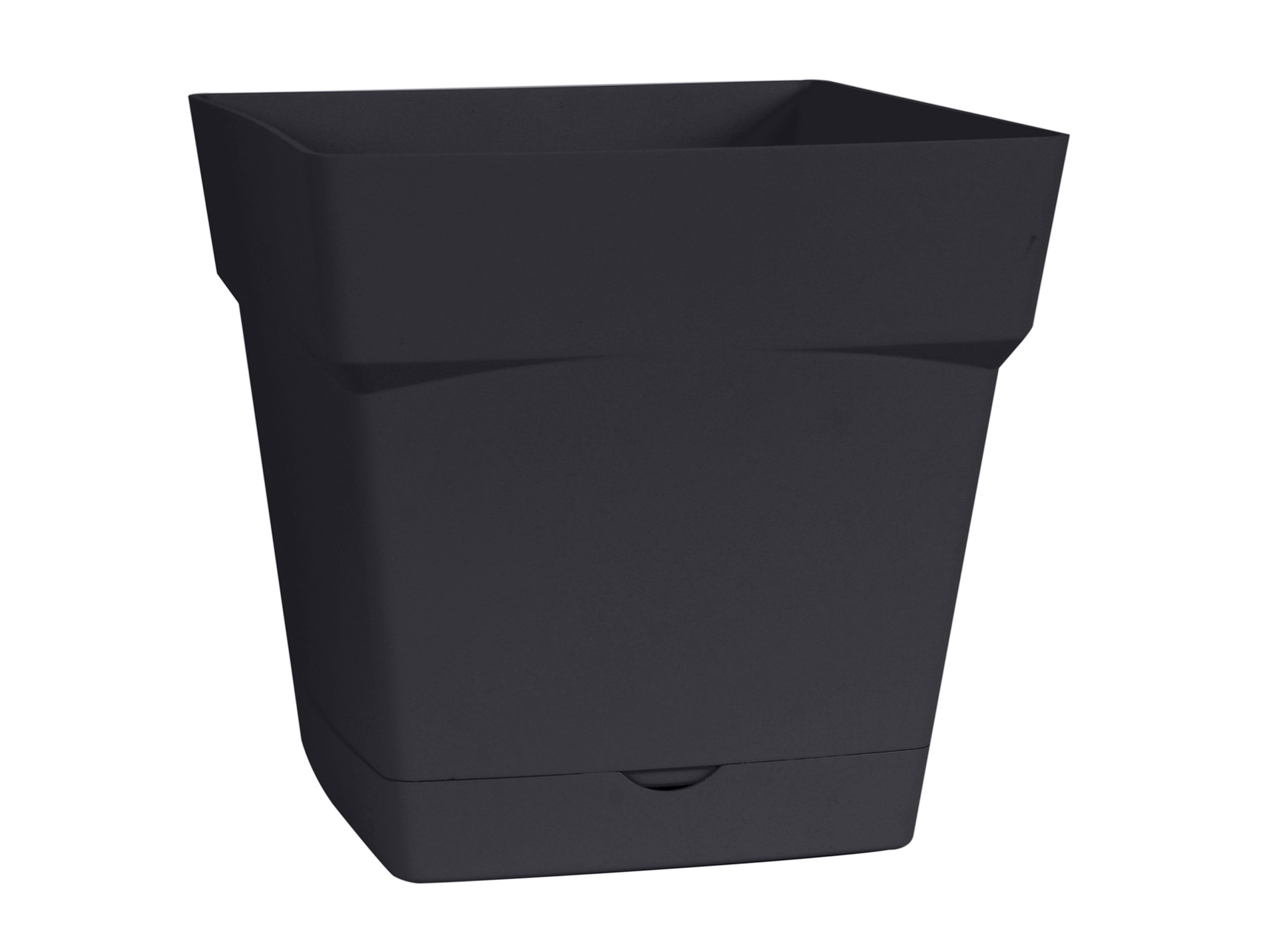 Pot EDA Toscane 17cm avec réserve d'eau Anthracite
