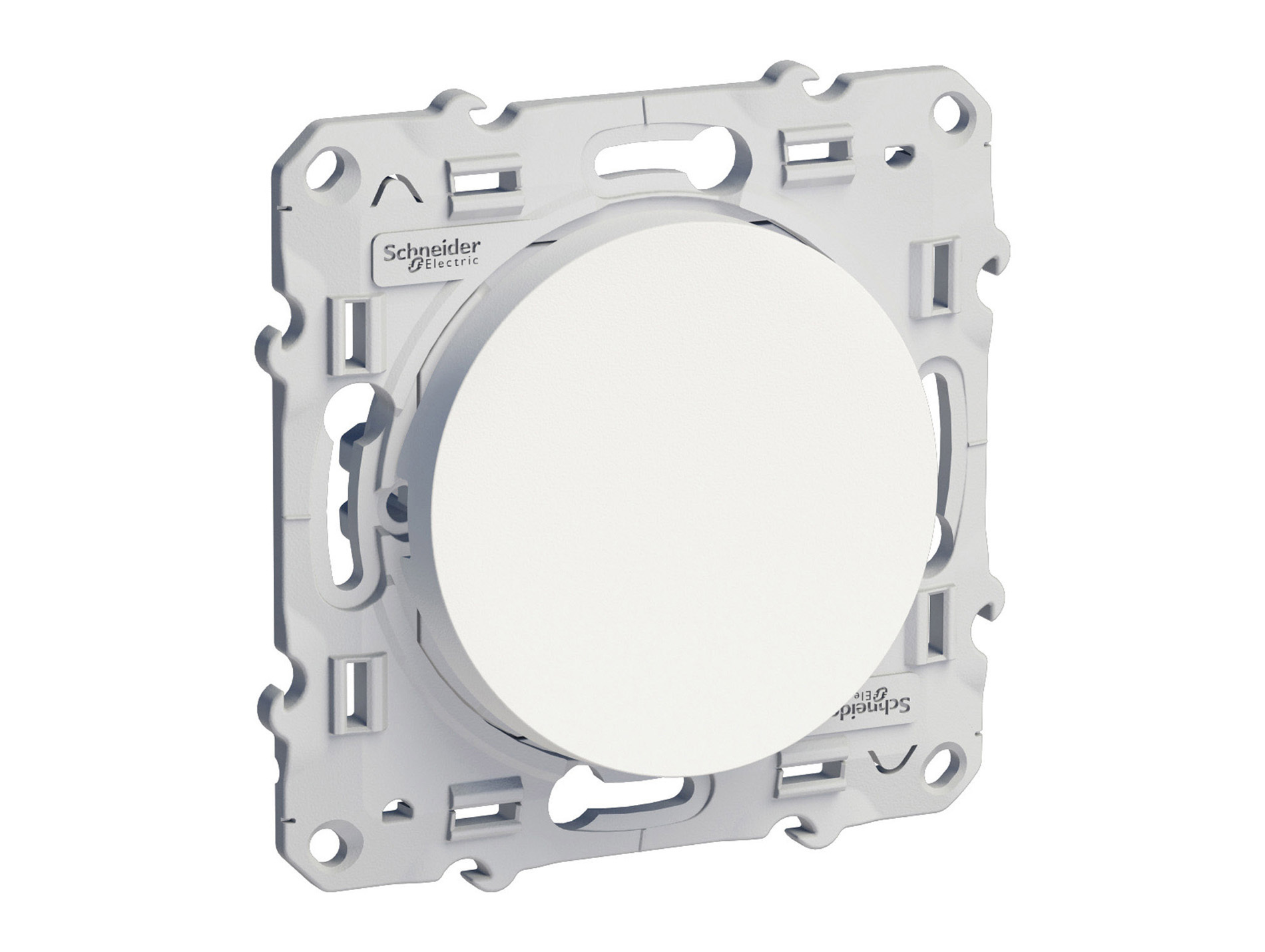 Poussoir blanc Odace SCHNEIDER