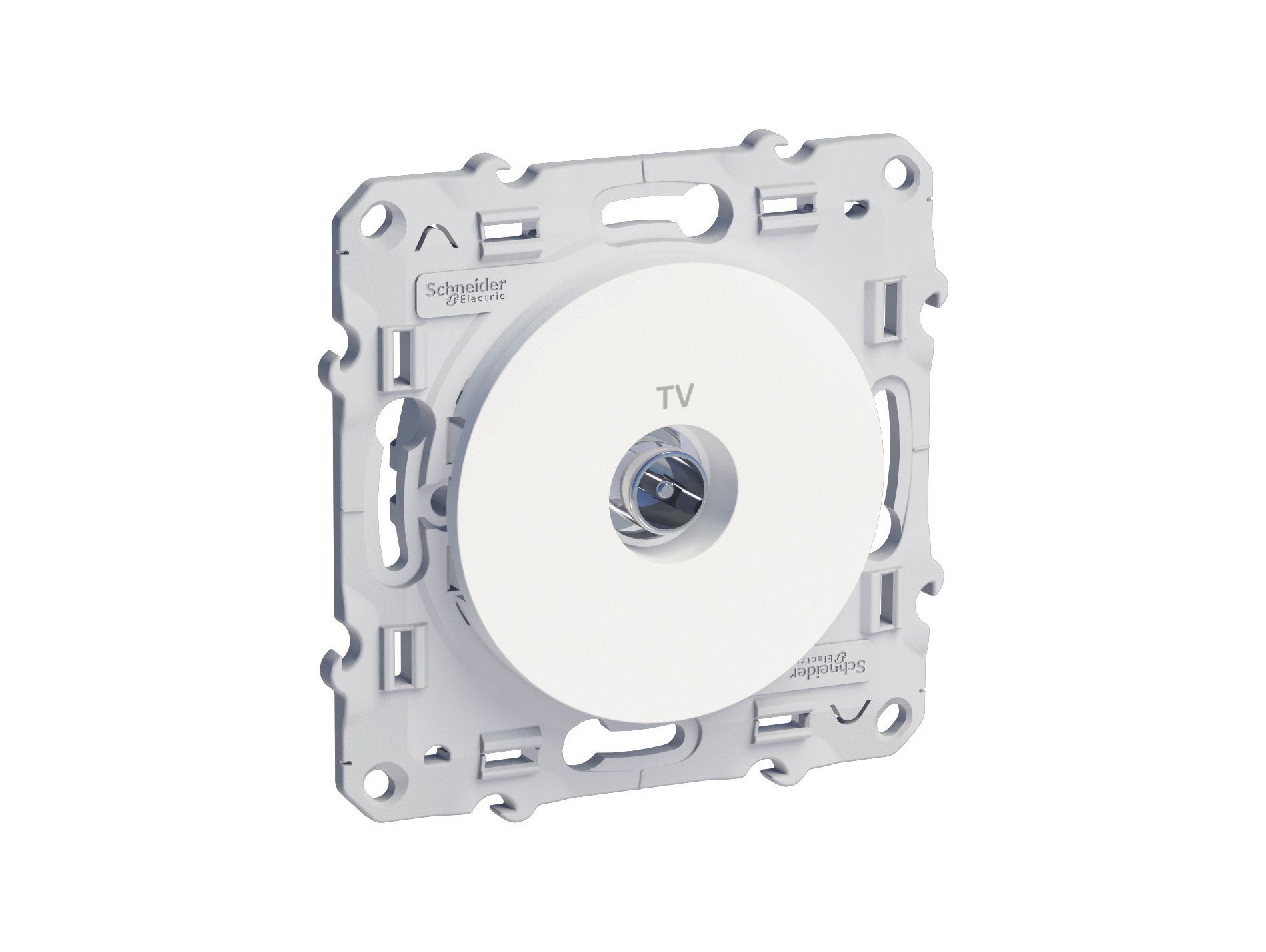 Prise TV simple blanc Odace SCHNEIDER
