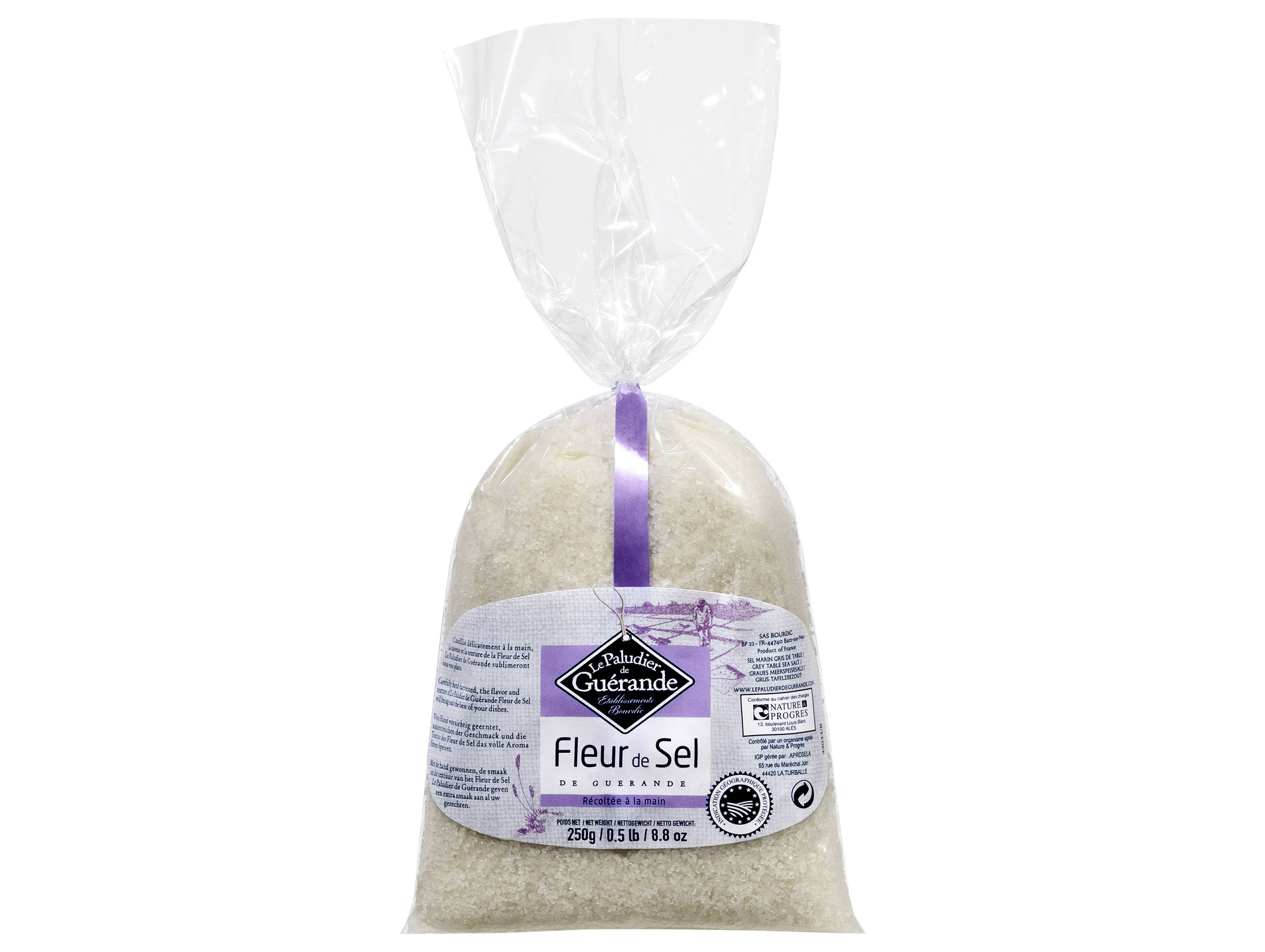Sel fin de Guérande 250g en salière