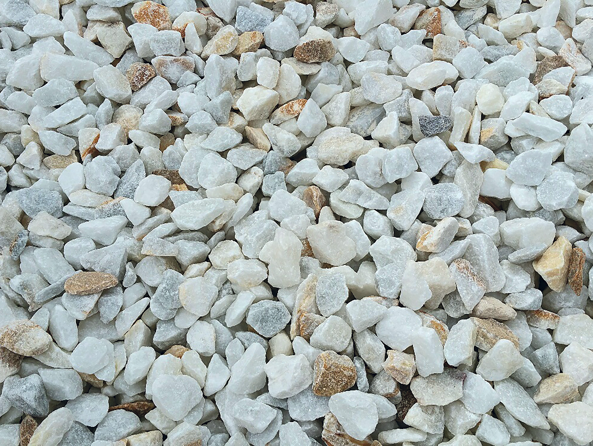 Gravillon concassé marbre blanc caraïbes 20/40 25kg