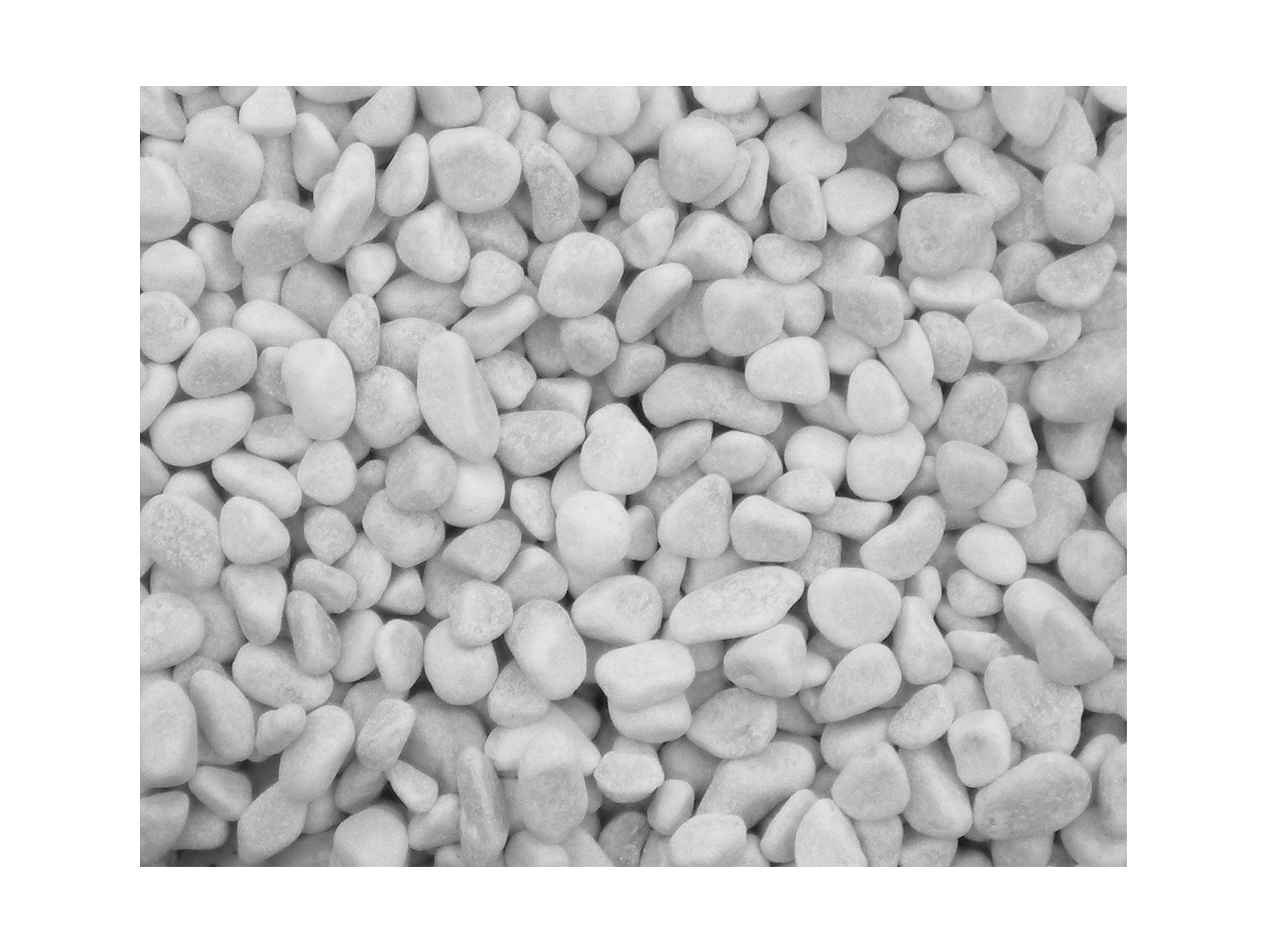 Galet roulé marbre blanc carrare 15/25 25kg