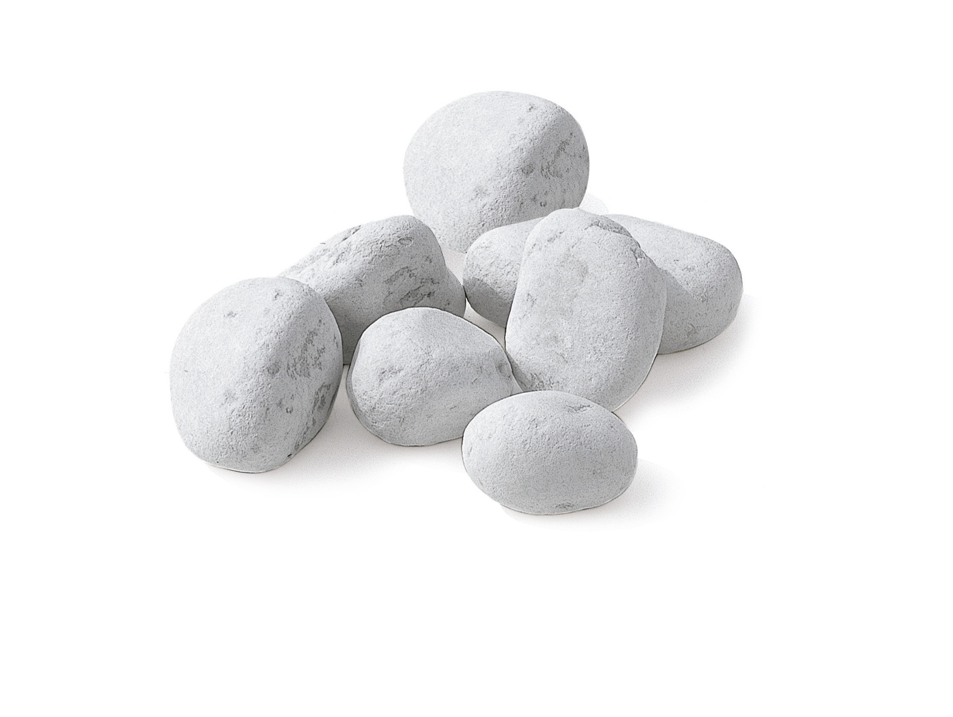 Galet roulé marbre blanc carrare 40/60 25kg