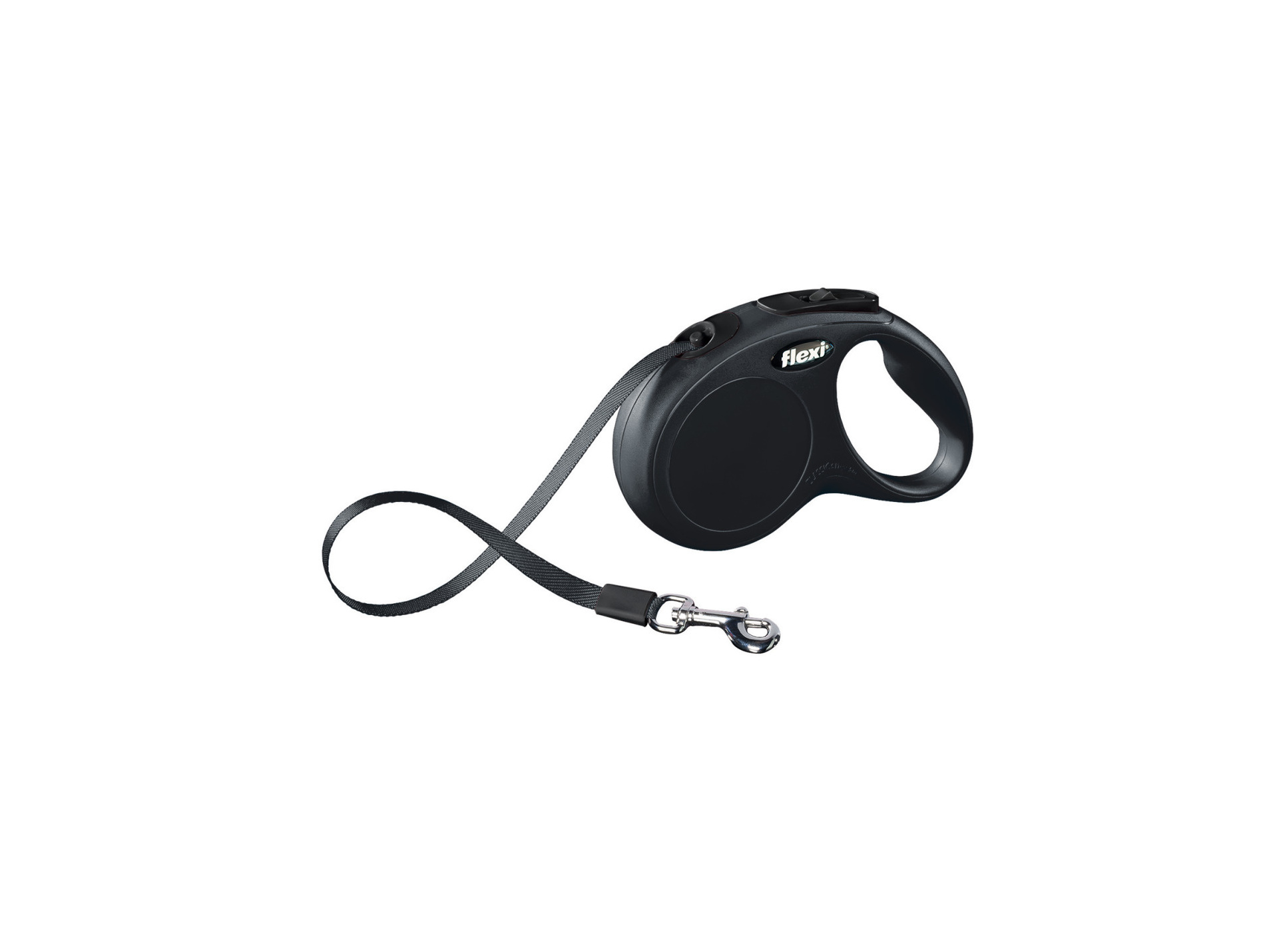 Laisse à enrouleur sangle grand chien ZOLUX 8m noir