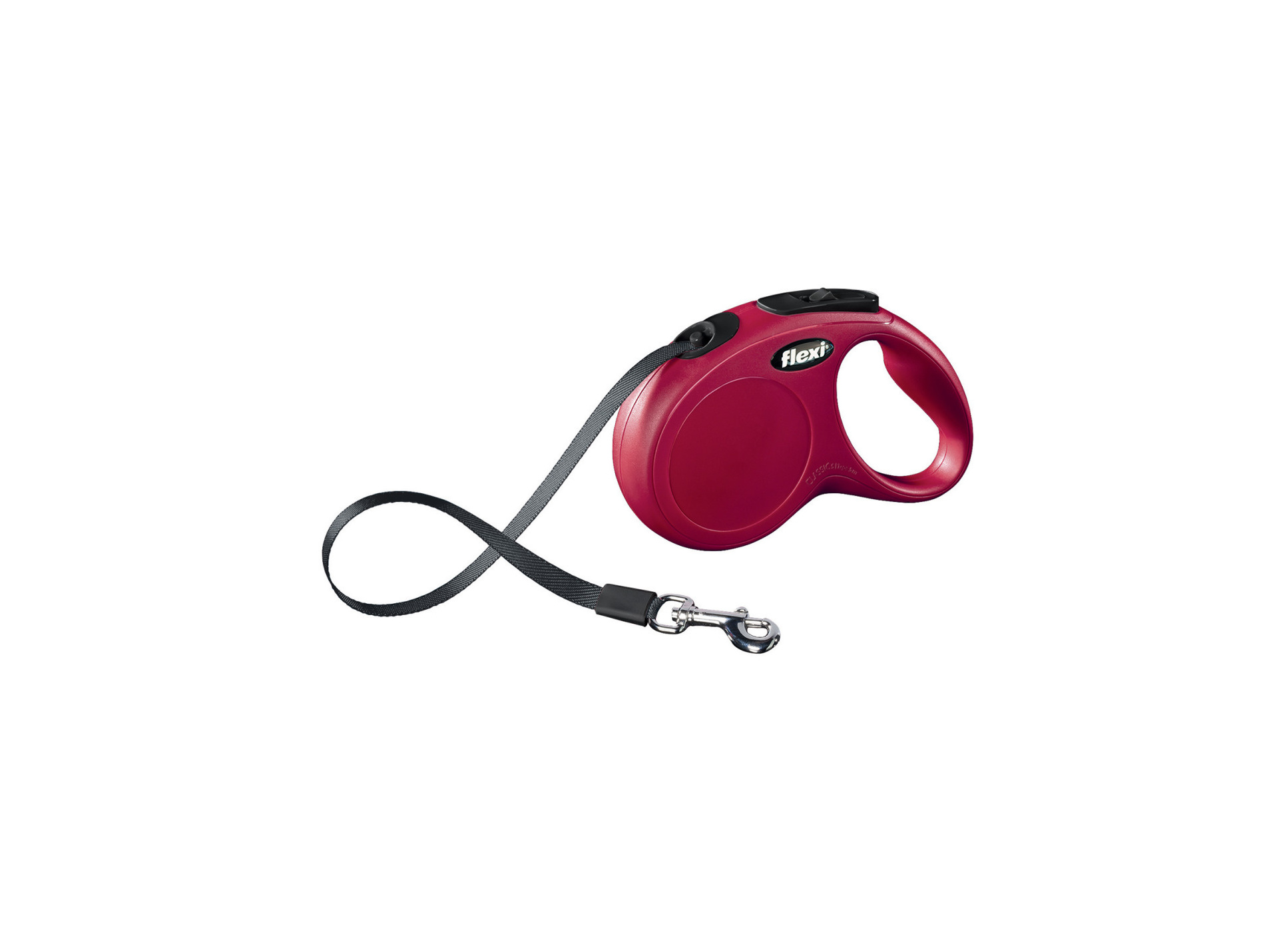 Laisse à enrouleur sangle grand chien ZOLUX 8m rouge