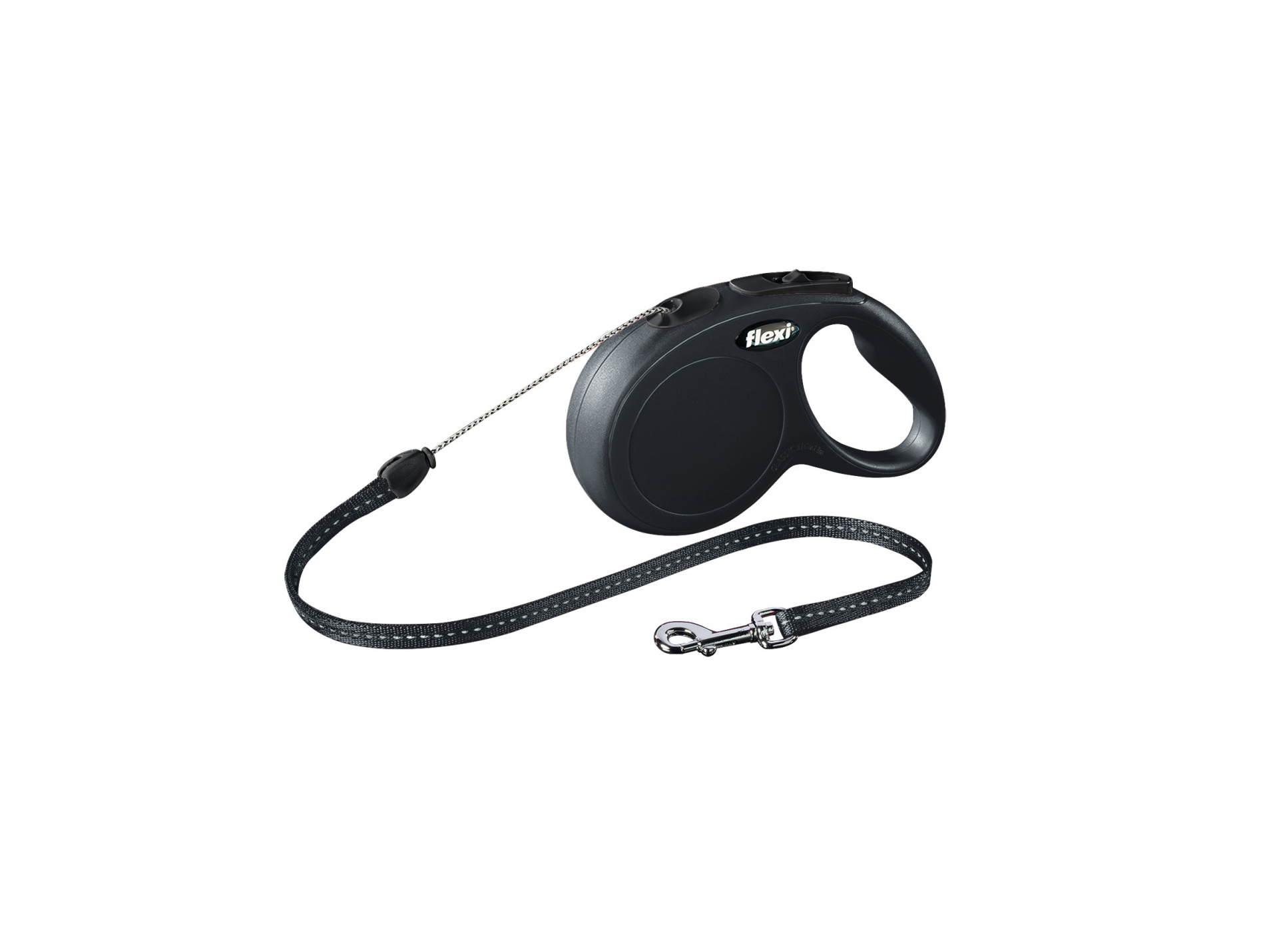 Laisse à enrouleur cordon petit chien ZOLUX 5m noir