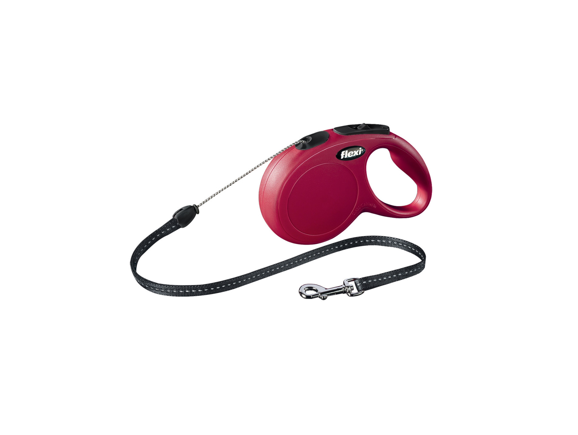 Laisse à enrouleur cordon petit chien ZOLUX5m rouge