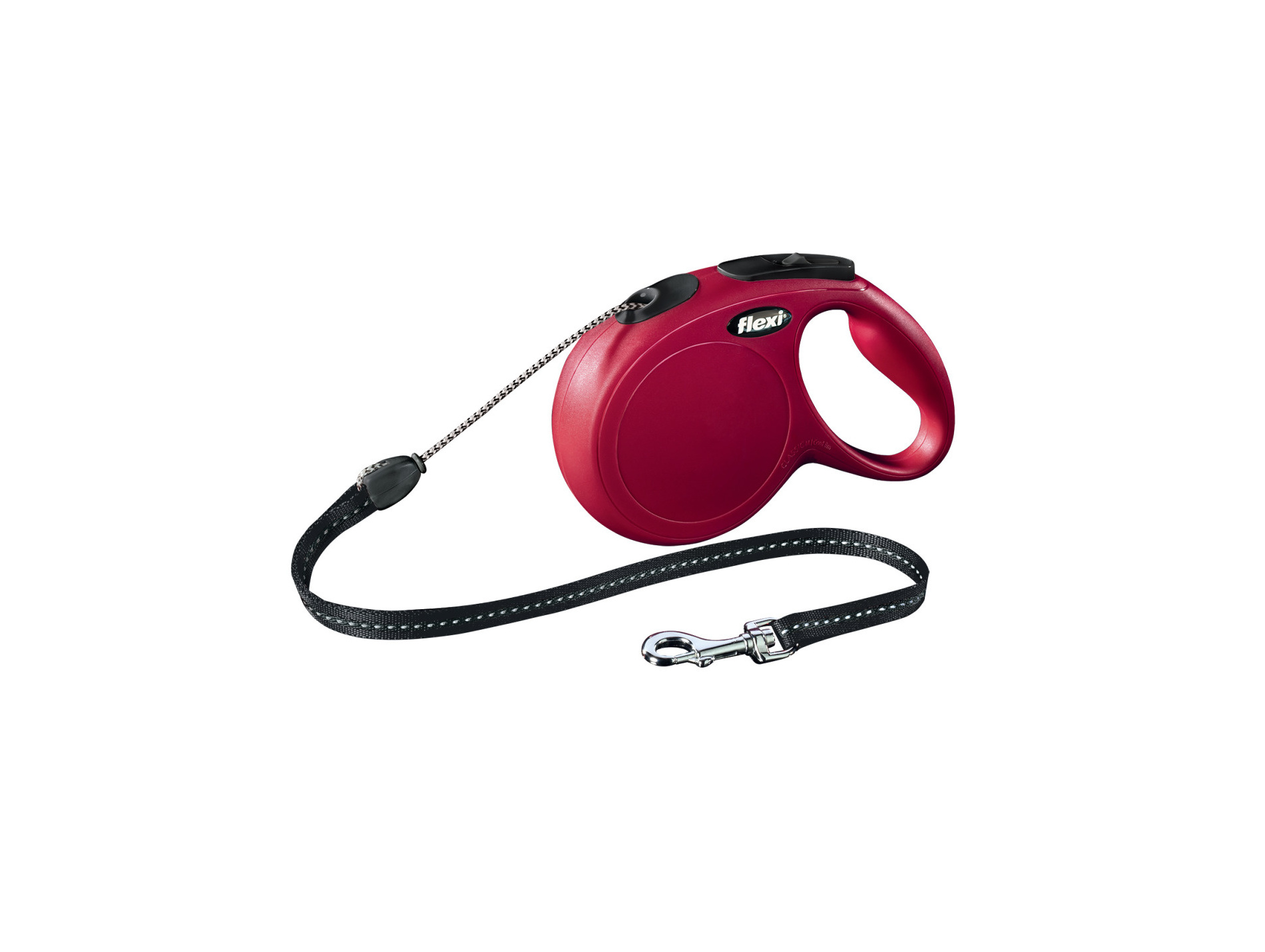 Laisse à enrouleur cordon chien moyen ZOLUX 5m rouge