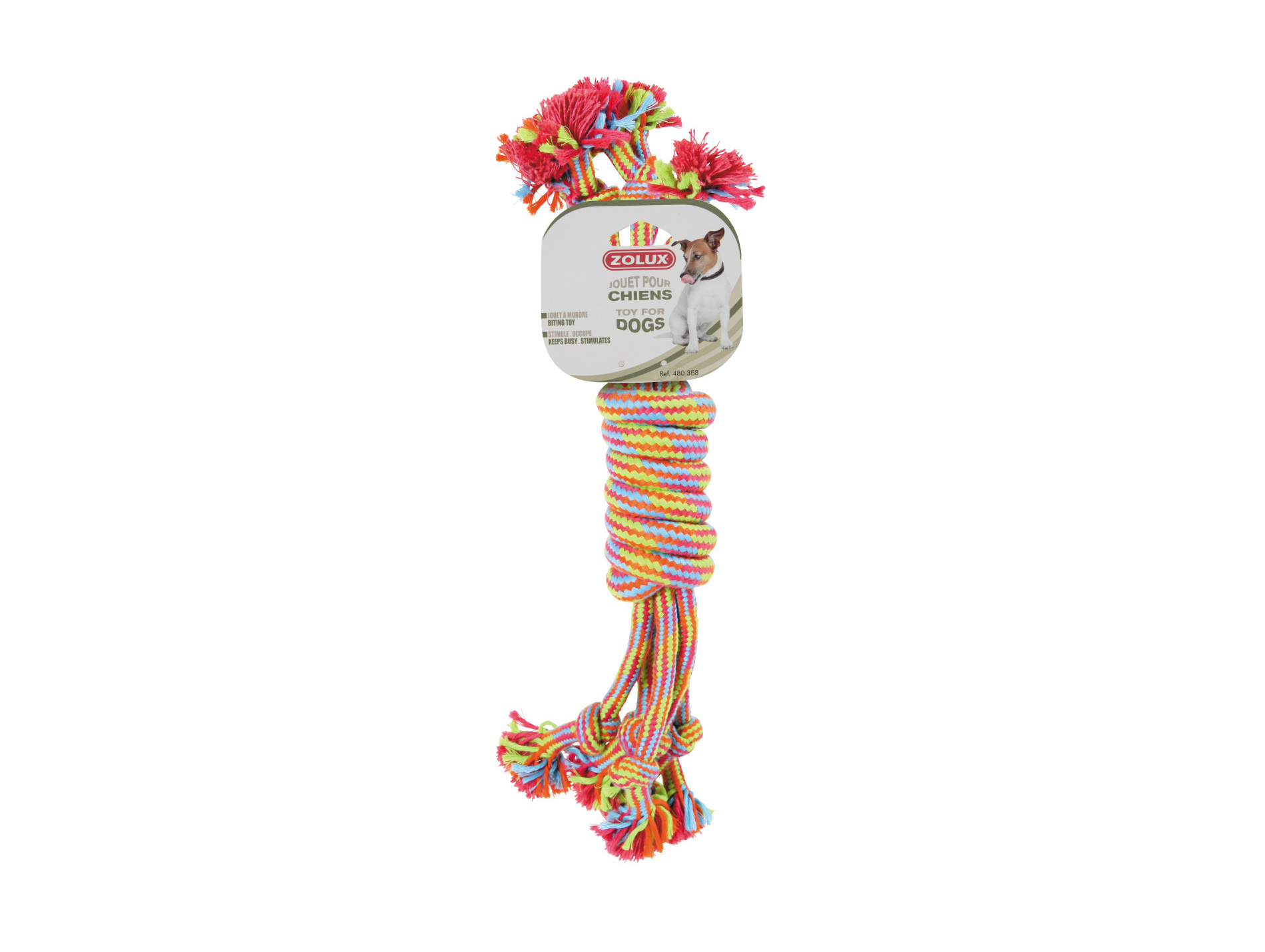 Jouet corde forme bobine 35cm