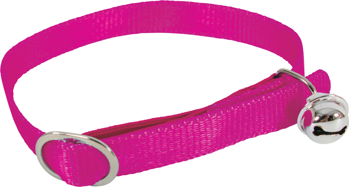 Collier chat nylon fuchsia